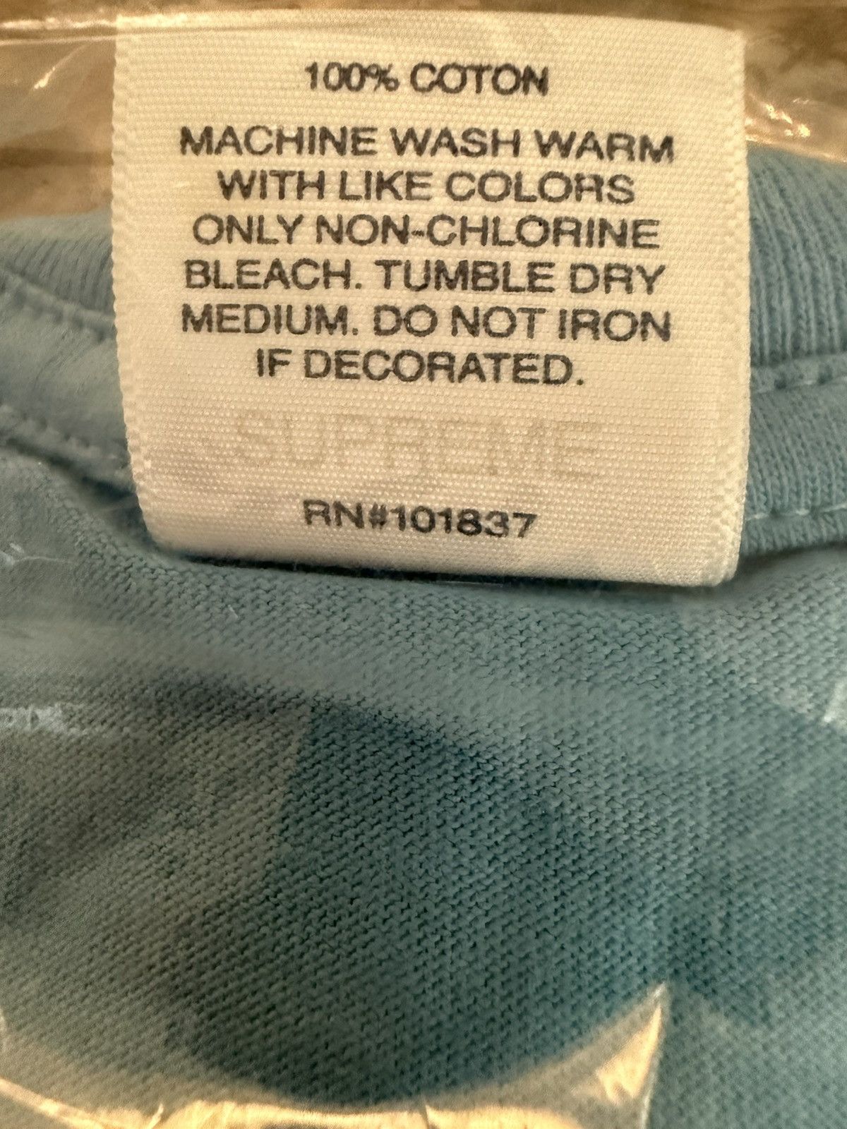 Supreme Supreme Anno Domini Tee Light Blue Size US M / EU 48-50 / 2 - 4 Thumbnail
