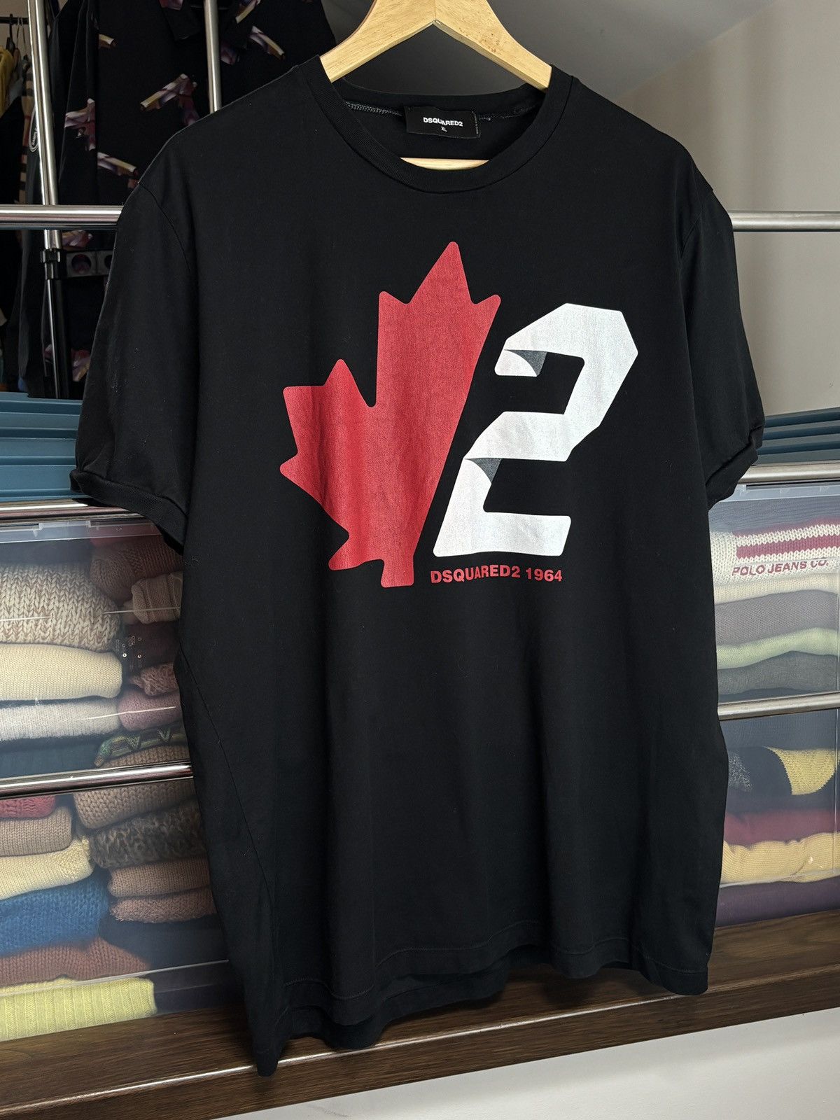 Dsquared2 Dsquared2 Maple Leaf Logo T-Shirt Size US XL / EU 56 / 4 - 2 Thumbnail