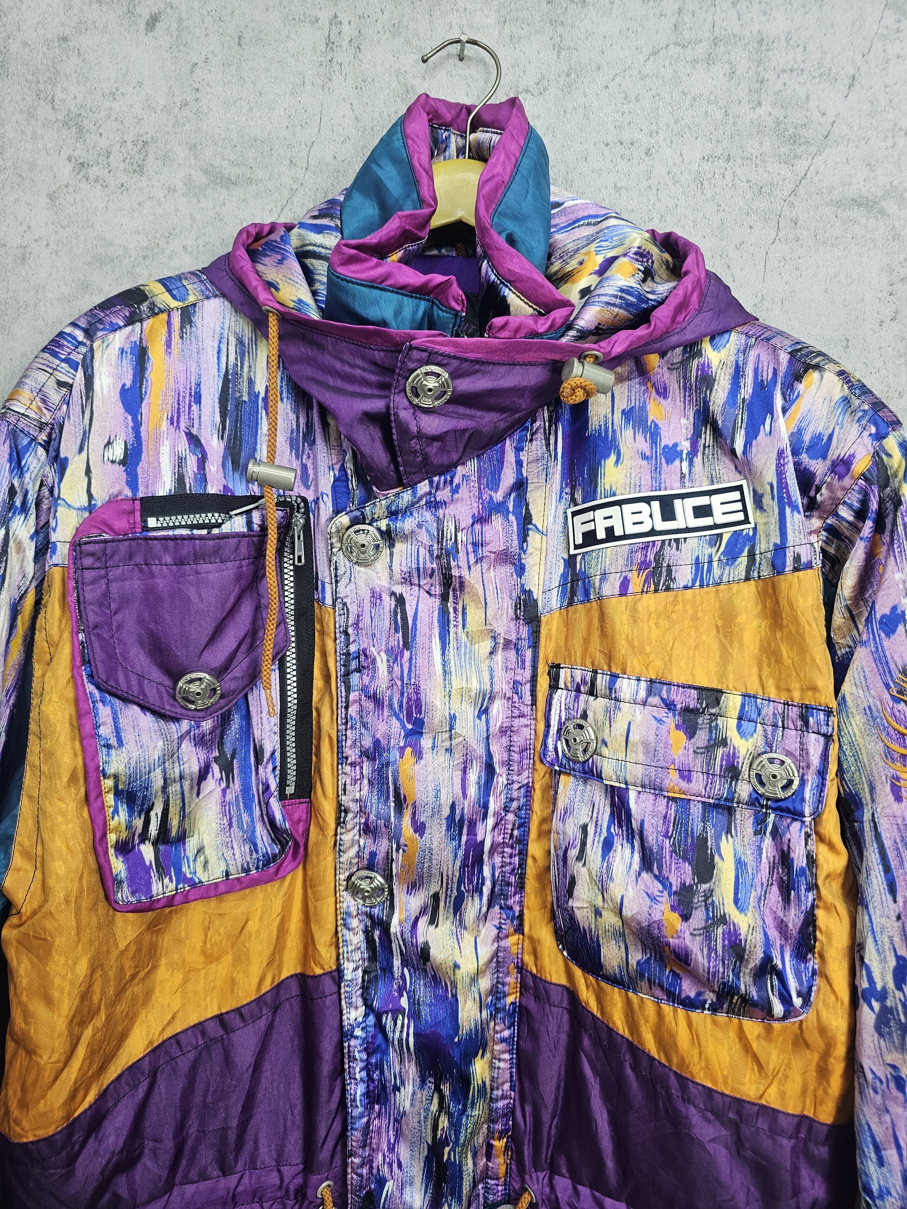 Japanese Brand Vintage FABLICE Multi Colour Thinsulate Ski Jacket J0003 Size US L / EU 52-54 / 3 - 3 Thumbnail
