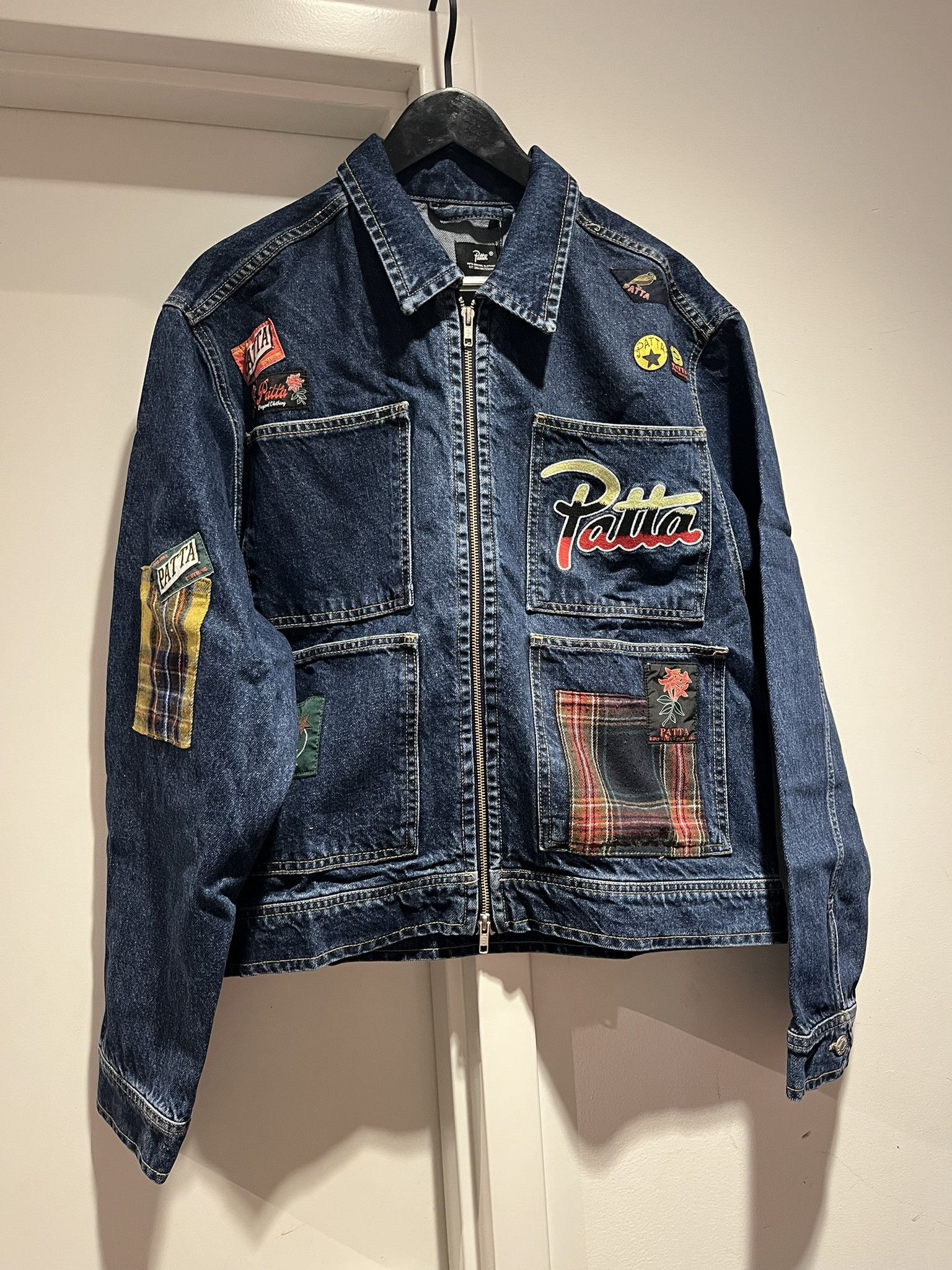 Patta Patta Labels Denim Jacket Size US L / EU 52-54 / 3 - 1 Thumbnail
