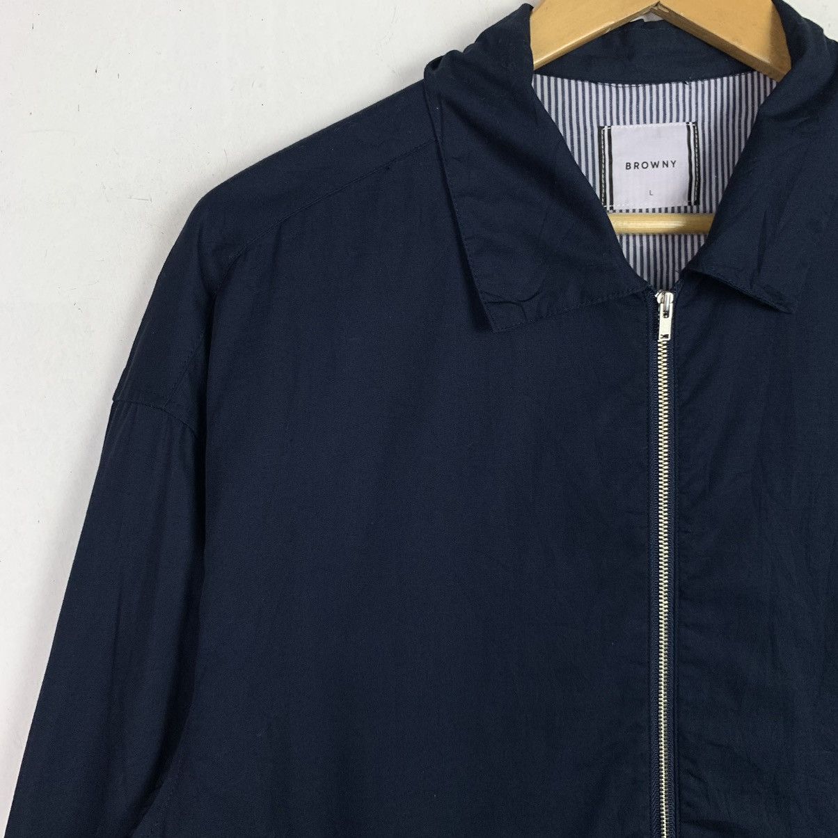 Japanese Brand Vintage Browny Full Zipper Light Jacket Size US L / EU 52-54 / 3 - 5 Thumbnail