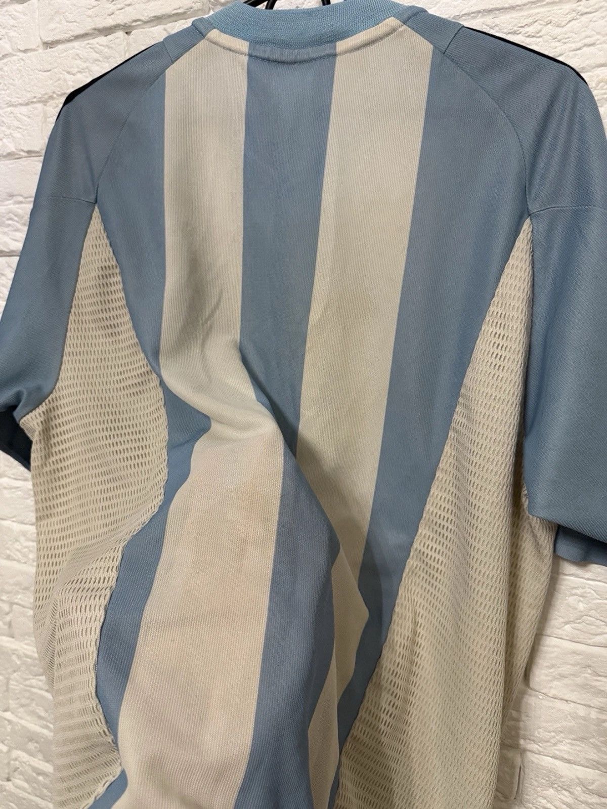 Adidas Vintage Adidas Argentina 20/04 Jersey Home Football Shirt Size US L / EU 52-54 / 3 - 12 Thumbnail