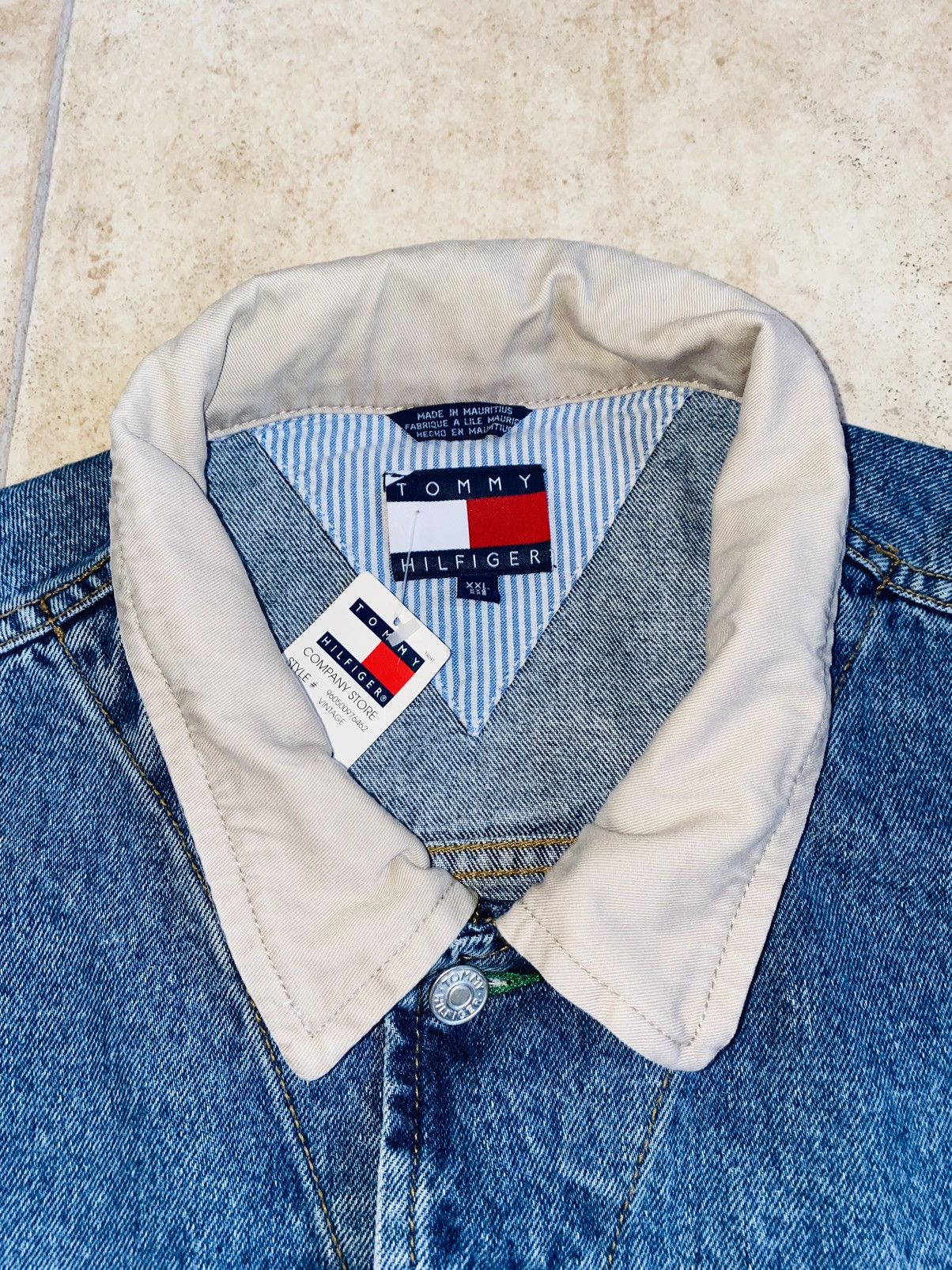 Kith × Tommy Hilfiger Very Rare Vintage Denim Jacket Kith Timberland Size US XXL / EU 58 / 5 - 4 Thumbnail