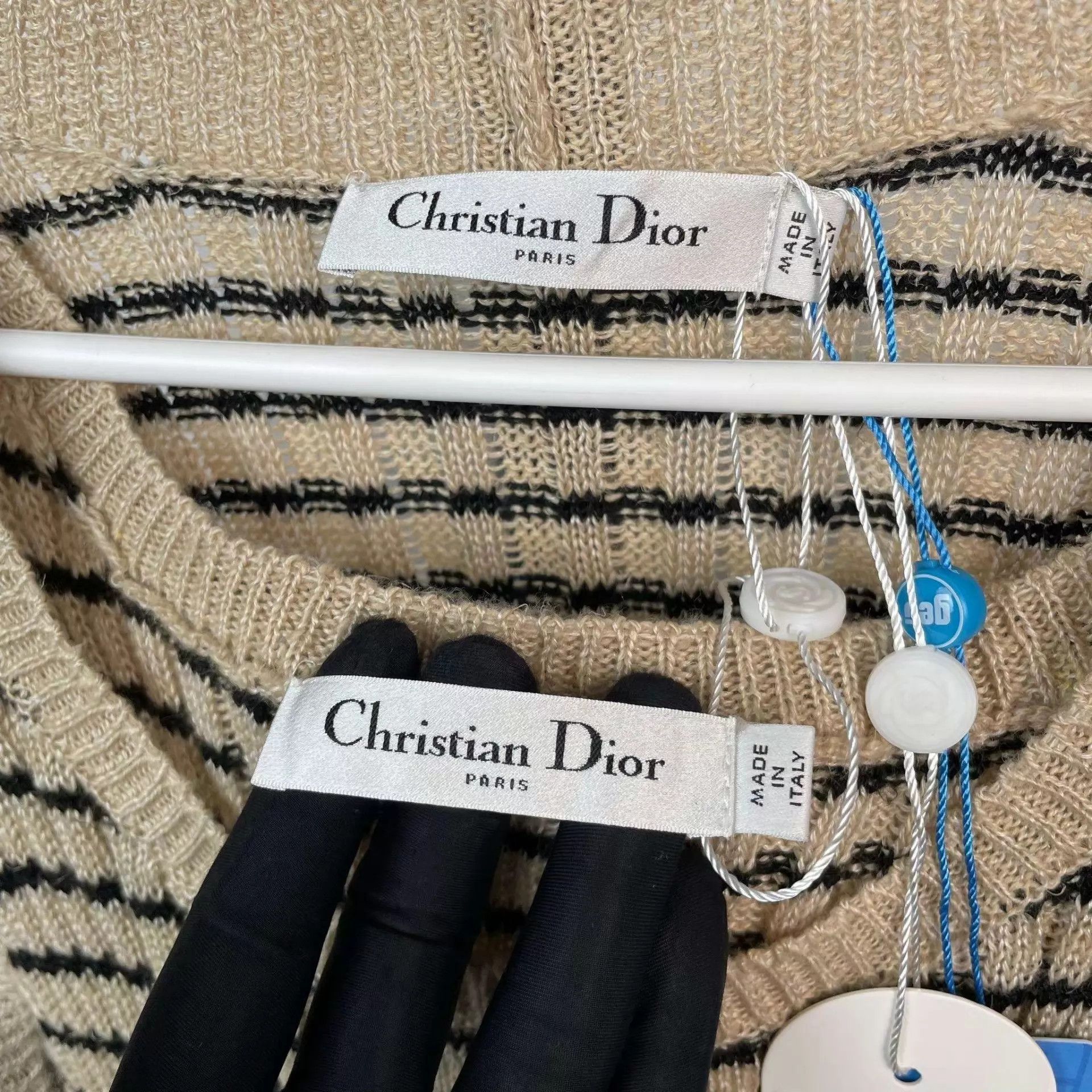 Dior Dior 98 New mixed fabric camisole cardigan suit Size XS / US 0-2 / IT 36-38 - 3 Thumbnail