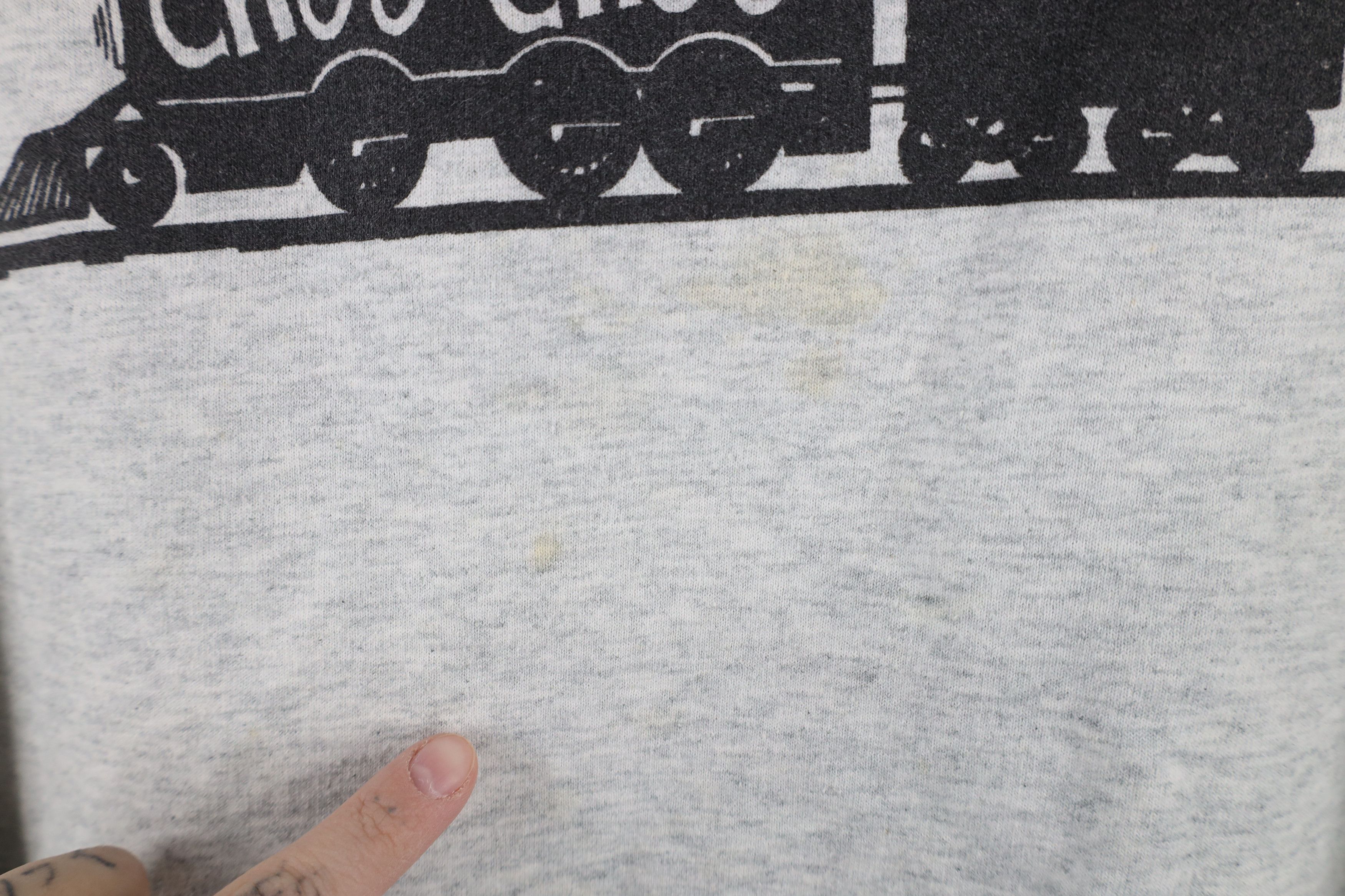 Vintage Vintage 90s Chattanooga Train Choo Choo Sweatshirt Gray Size US L / EU 52-54 / 3 - 5 Thumbnail