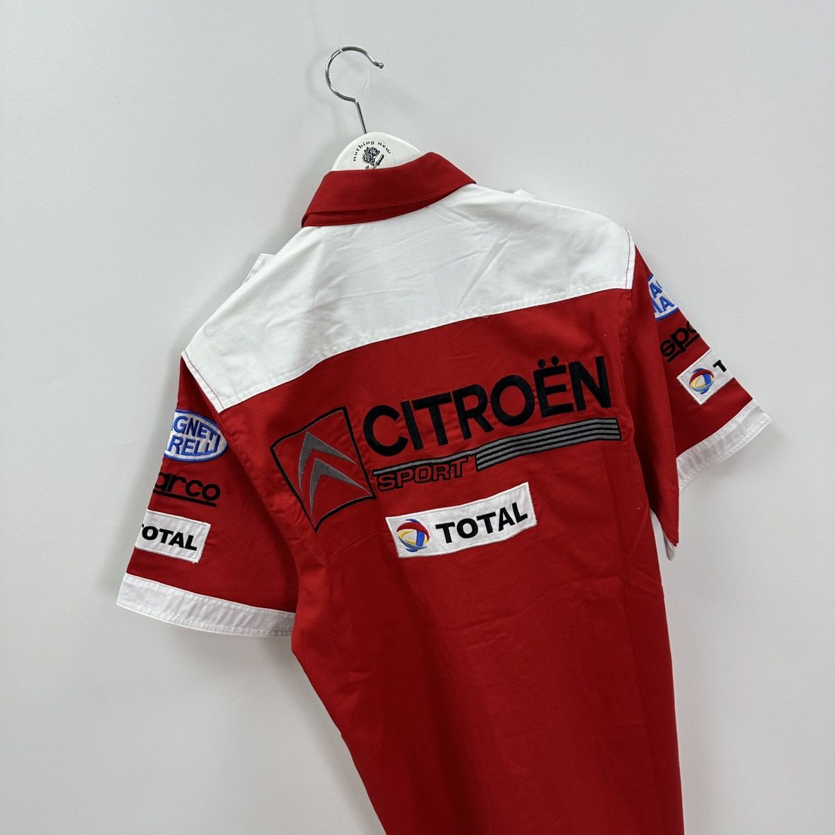 Vintage Vintage 90s Citroen Michelin Sparco Total y2k racing shirt Size US M / EU 48-50 / 2 - 2 Thumbnail
