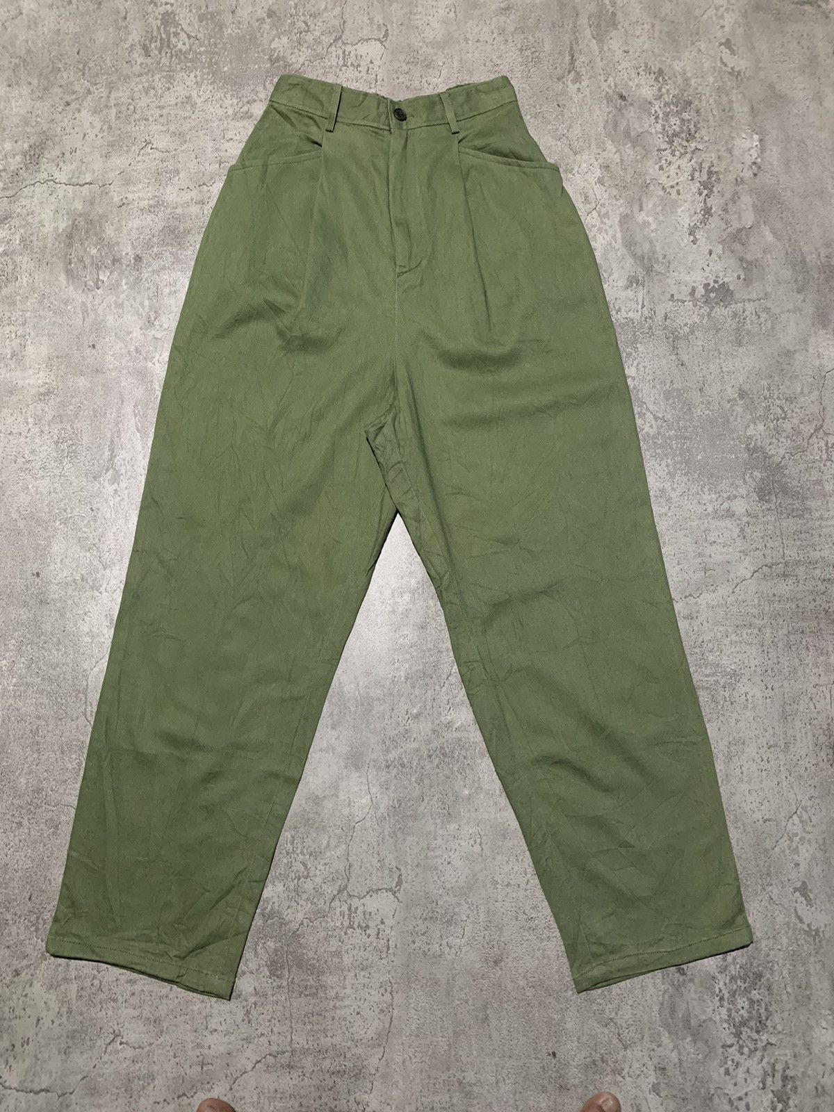 If Six Was Nine Niko and… army green pleated balloon pants Size US 27 - 2 Thumbnail