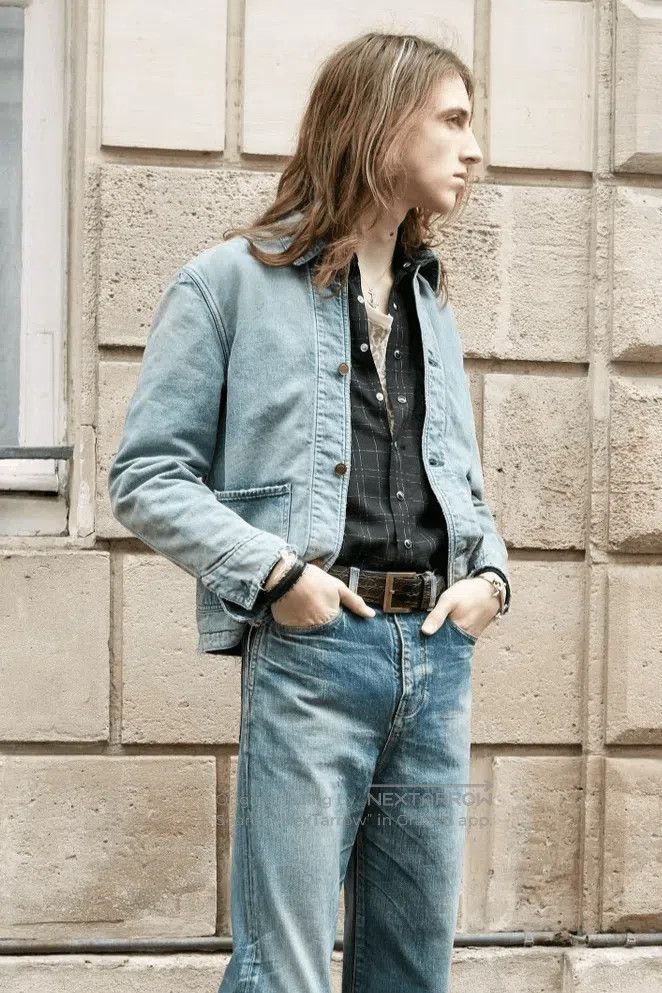 Saint Laurent Paris Saint Laurent 2020 Men's Distressed Denim Puffer. Size US XS / EU 42 / 0 - 1 Thumbnail