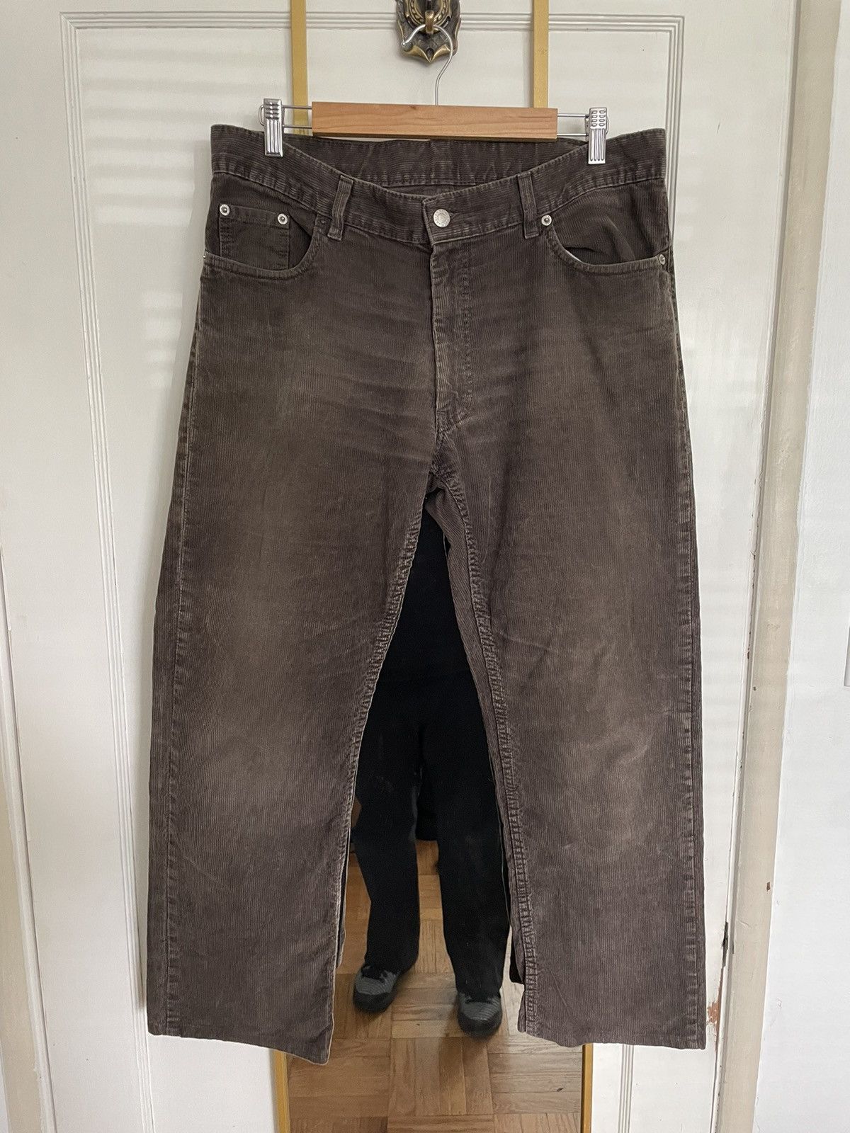 image of Helmut Lang Corduroy Pants in Brown, Men's (Size 34)