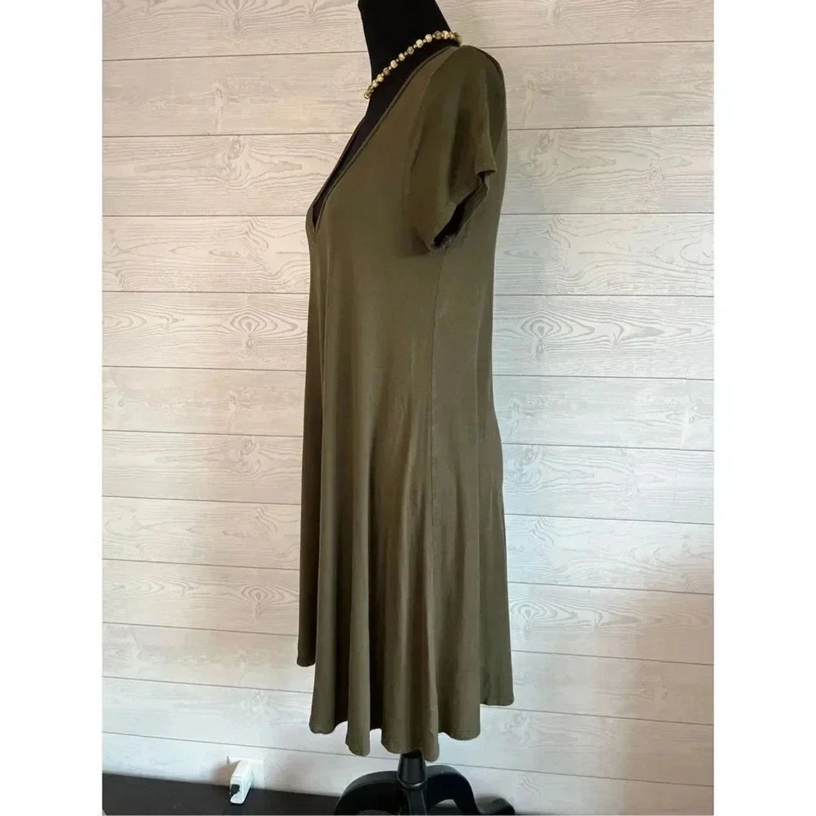 Other Charlotte Russe olive green swing dress size small Size S / US 4 / IT 40 - 2 Thumbnail