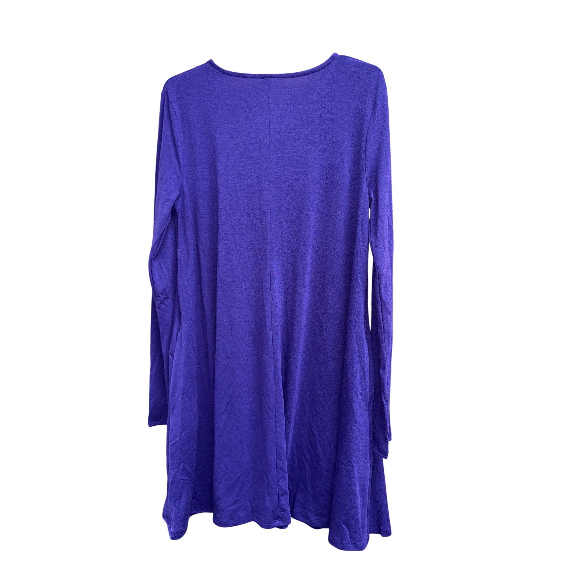 Other Long Sleeve Swing Tunic With Side Pockets Purple Medium Size M / US 6-8 / IT 42-44 - 5 Thumbnail
