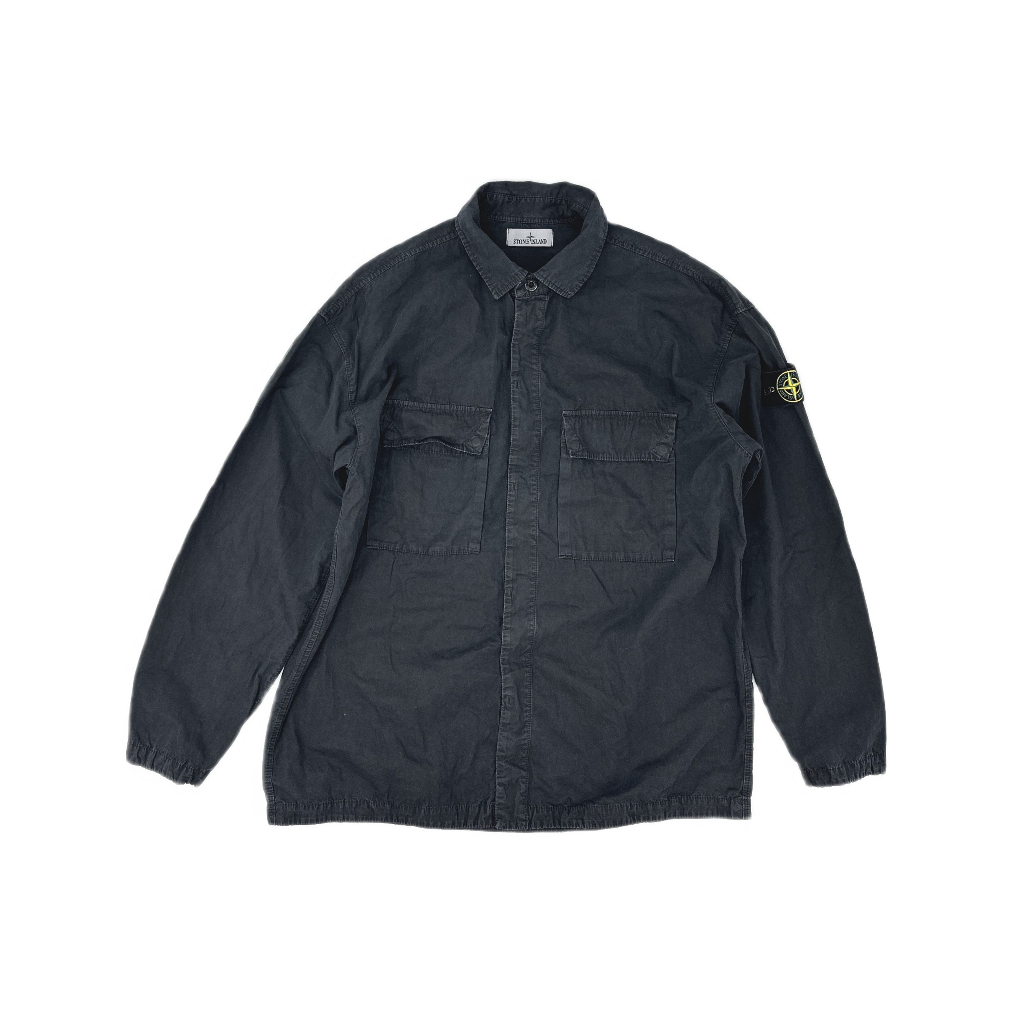 Stone Island Stone Island Washed Cotton Overshirt XL Size US XL / EU 56 / 4 - 1 Thumbnail