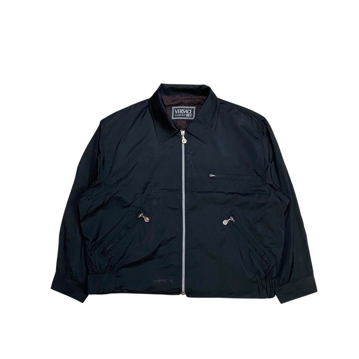 Versace Versace V2 Rayon Work Jacket Boxy Fit Size US M / EU 48-50 / 2 - 1 Thumbnail