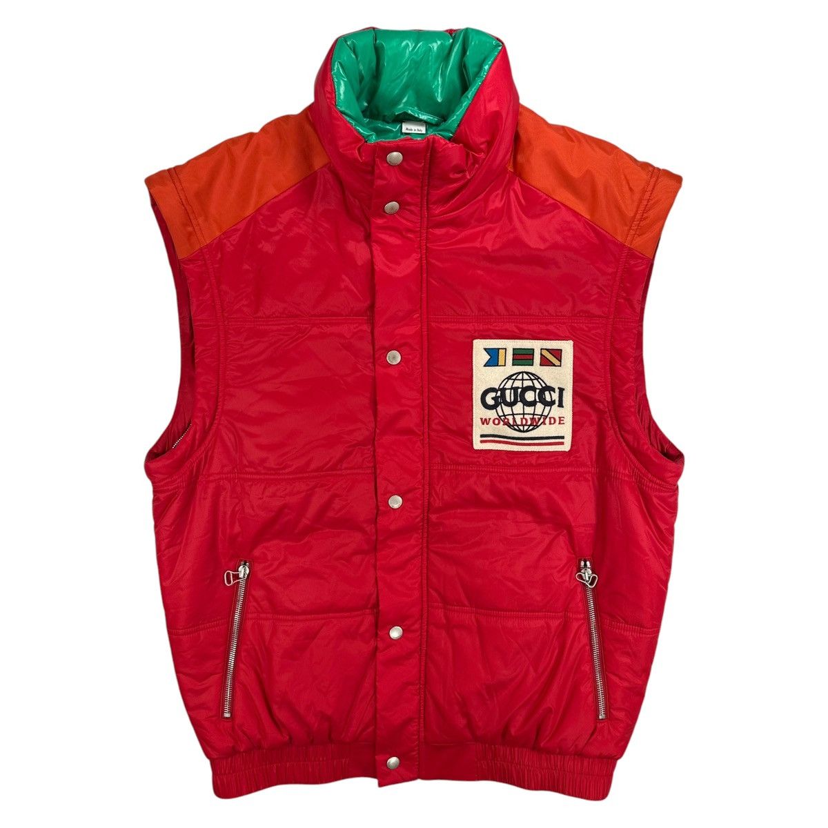 Gucci Gucci Size S Puffer Jacket Red Worldwide Removable Sleeve Size US S / EU 44-46 / 1 - 14 Thumbnail