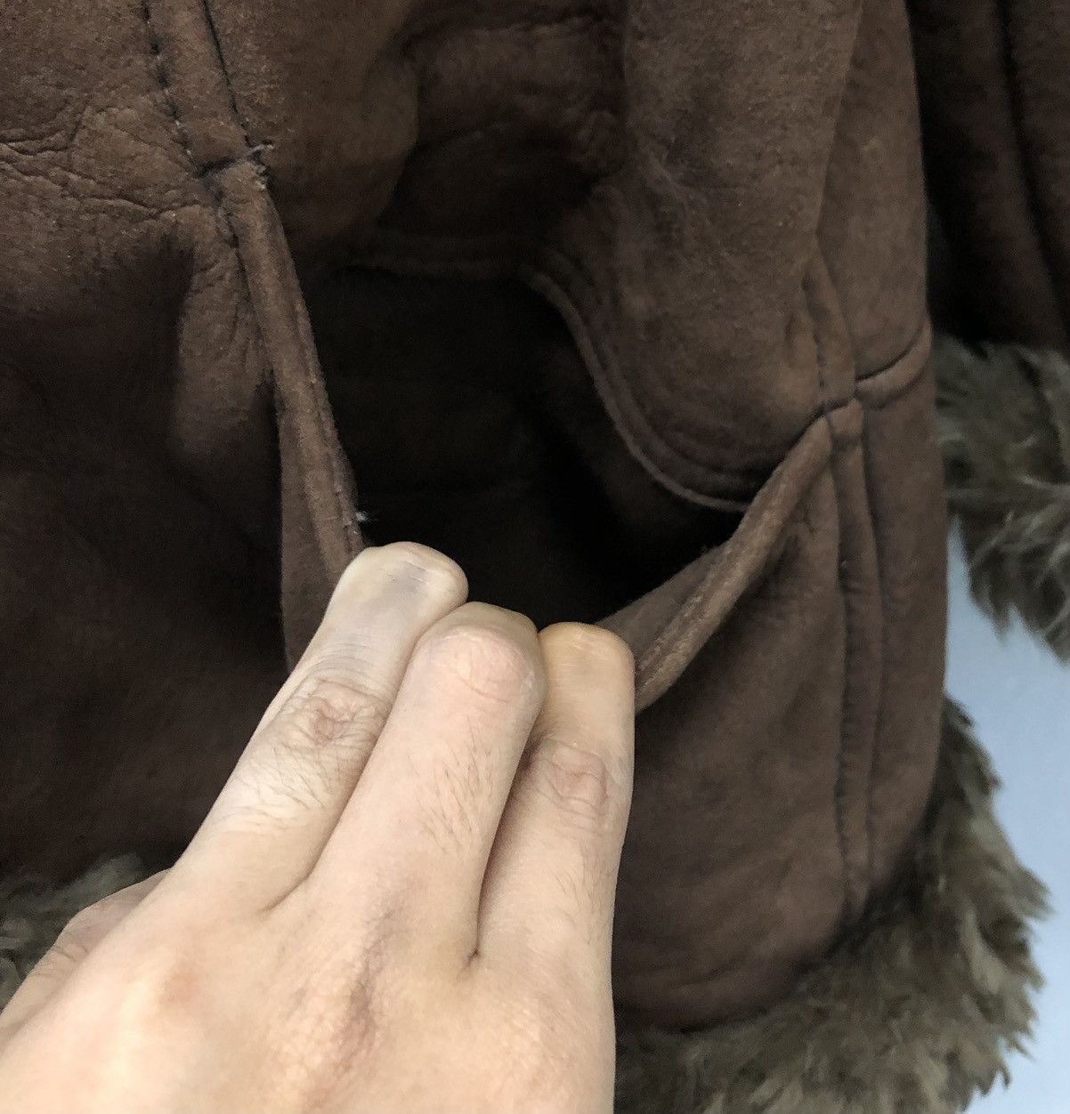 Leather Vintage Rotiny Fur Leather Jacket Size M / US 6-8 / IT 42-44 - 5 Thumbnail