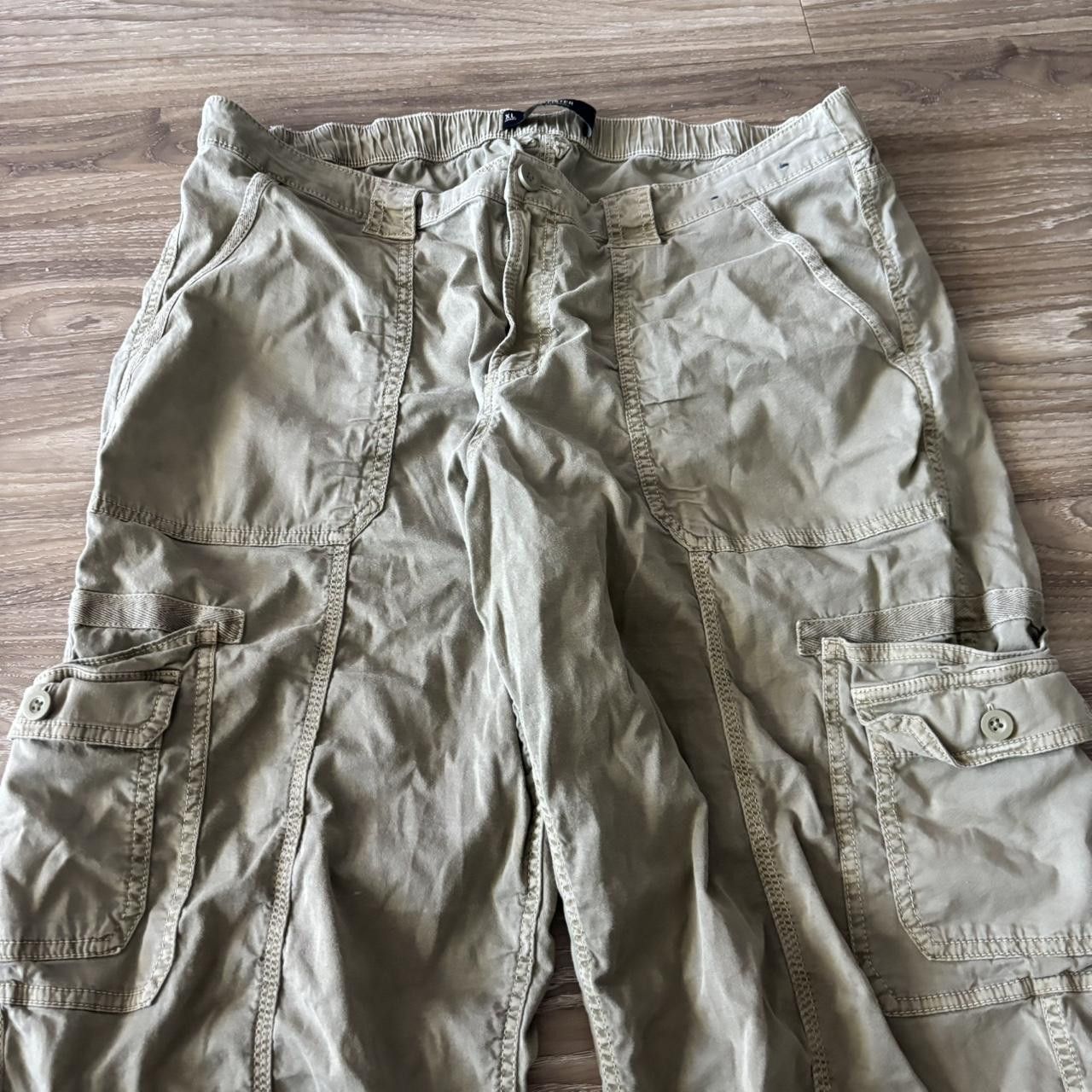Vintage Crazy Vintage Y2K/2000s Baggy Khaki Brown Skater Style Cargo Pants! 36x27 Size US 36 / EU 52 - 5 Thumbnail
