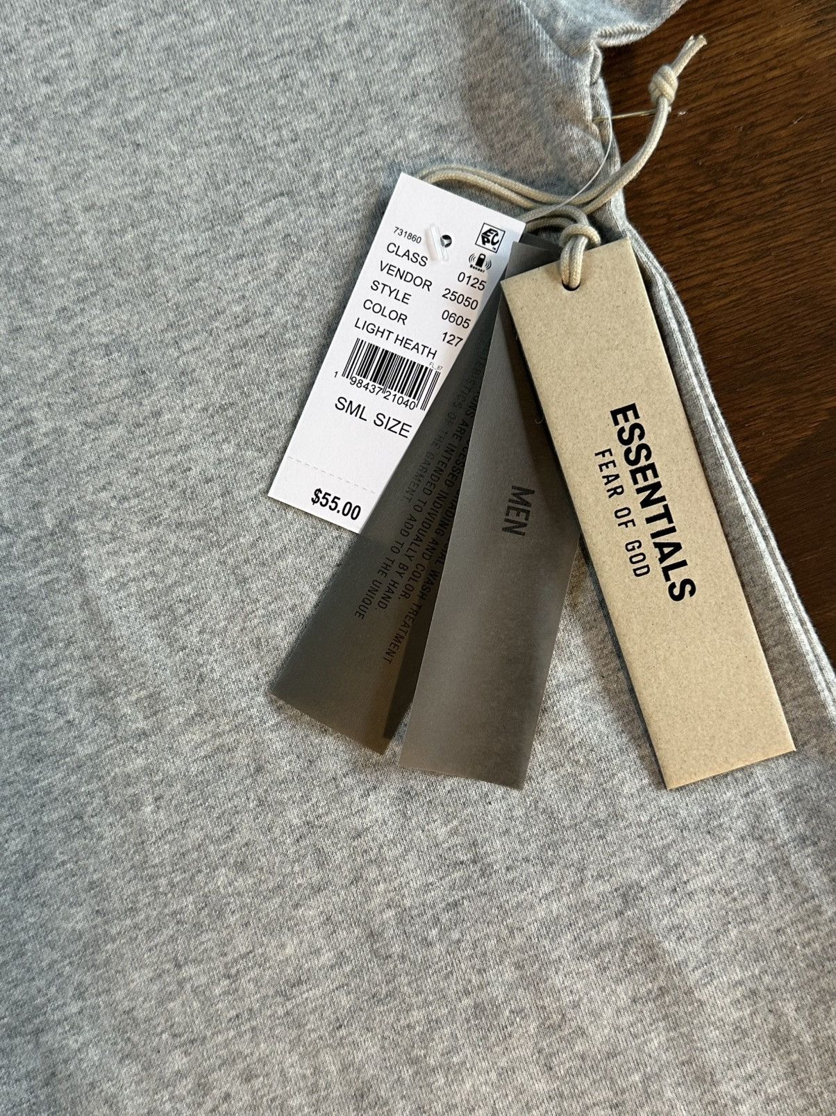 FOG Essentials Fear of God ‘Light Heather’ T-Shirt (FW24)-Small Size US S / EU 44-46 / 1 - 10 Thumbnail