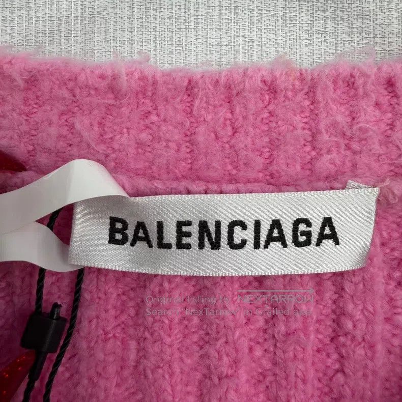 Balenciaga Balenciaga Grass Handwriting Logo Sweater Size US L / EU 52-54 / 3 - 5 Thumbnail