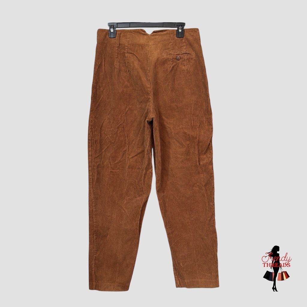 Vintage VTG 70s 80s SMALL MEDIUM Corduroy High Rise Tapered Wide Leg Size 32" / US 10 / IT 46 - 4 Thumbnail