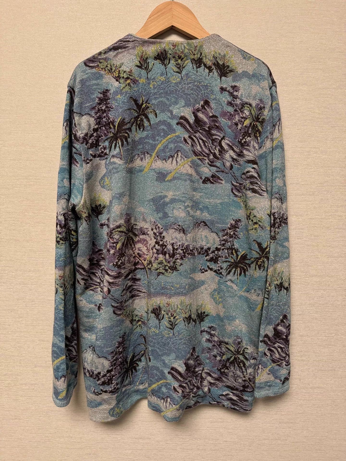 Saint Laurent Paris Saint Laurent Paris Wave Pattern Cardigan K6 Size US M / EU 48-50 / 2 - 3 Thumbnail