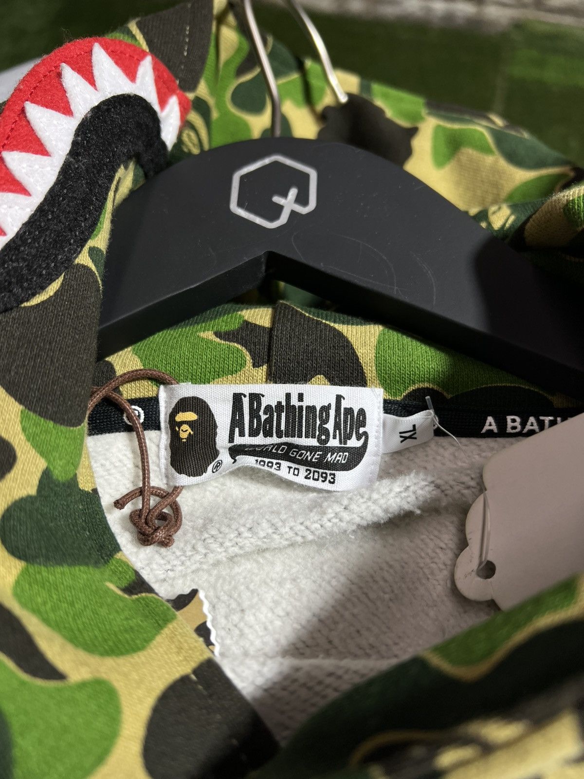 Bape BAPE Green Sharkhead Hoodie Size US XL / EU 56 / 4 - 5 Thumbnail