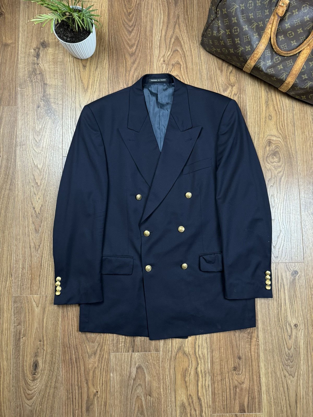 Yves Saint Laurent Vintage wool blazer Yves Saint Laurent original luxury item Size 52S - 1 Thumbnail