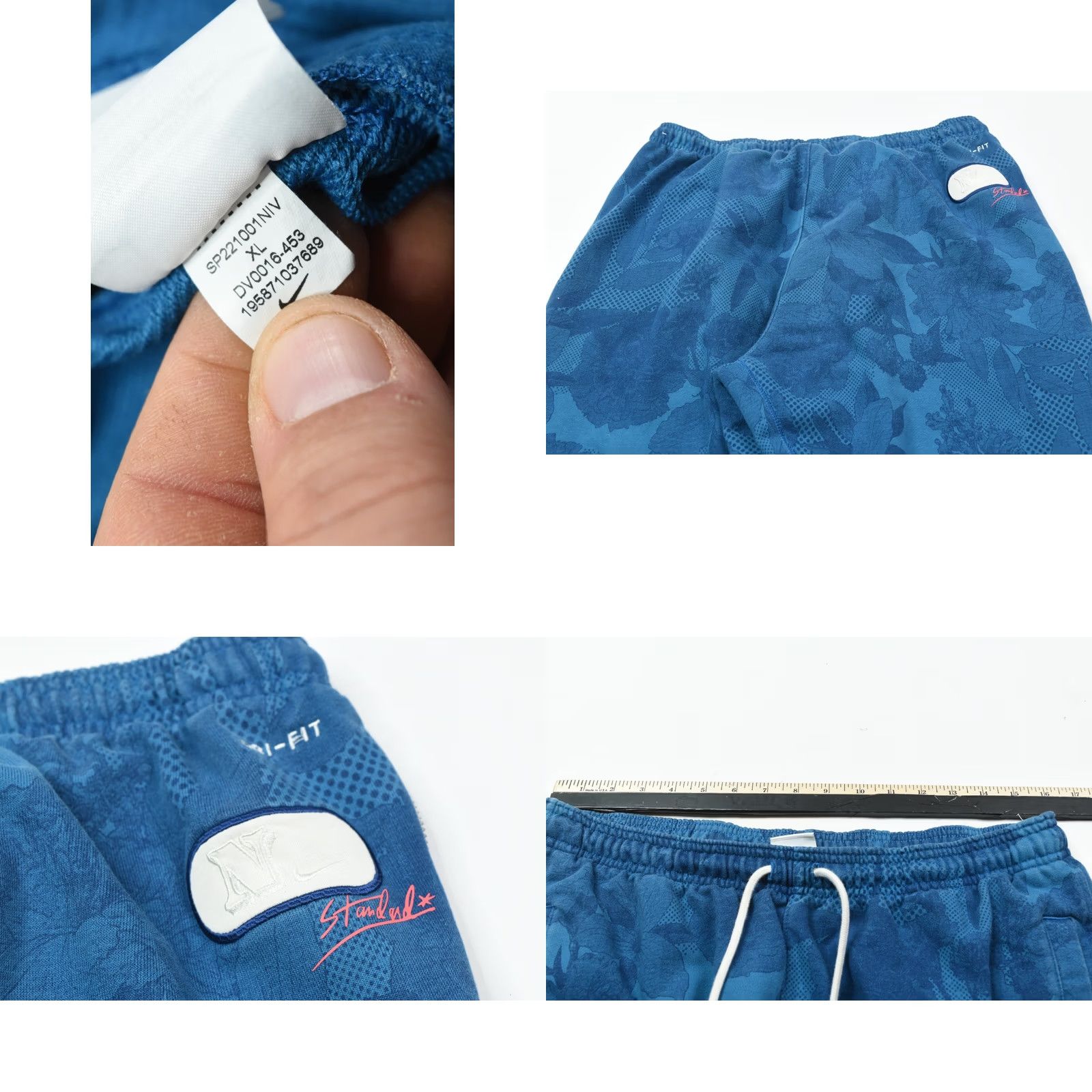 Nike Nike Basketball Pants Mens XL Brigade Blue Standard Issue Joggers Taper Athletic Size US 36 / EU 52 - 8 Thumbnail