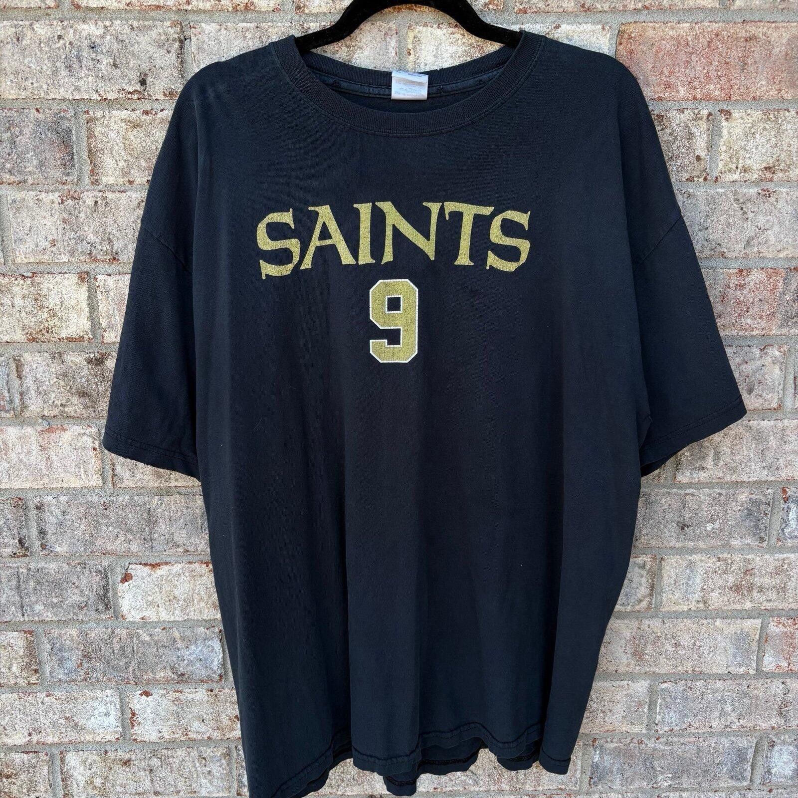 Hanes Vintage saints Drew brees T-shirt Size US XL / EU 56 / 4 - 1 Thumbnail