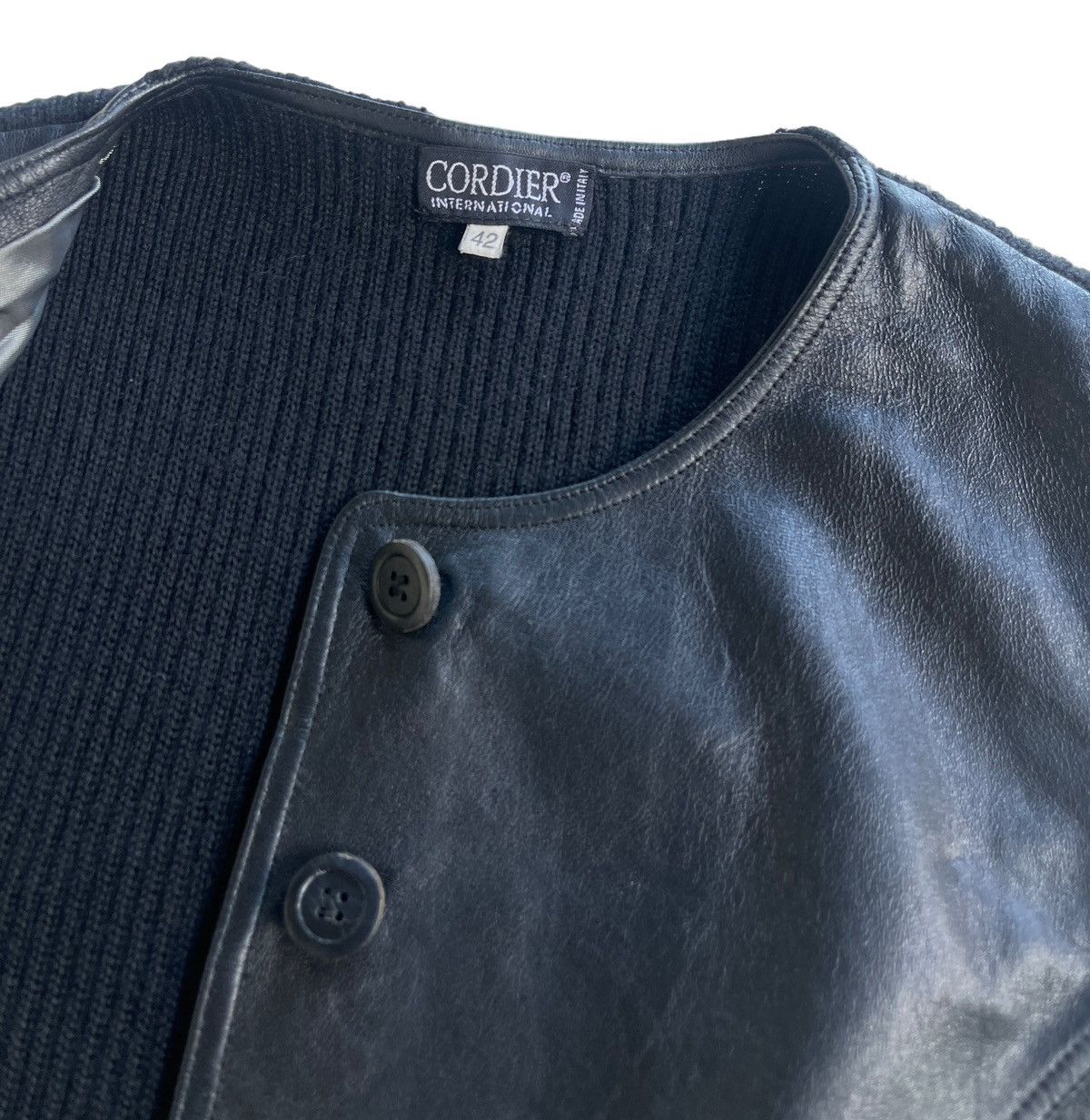 Vintage Vintage Black Sheep Leather Riding Vest Jacket Size M / US 6-8 / IT 42-44 - 5 Thumbnail
