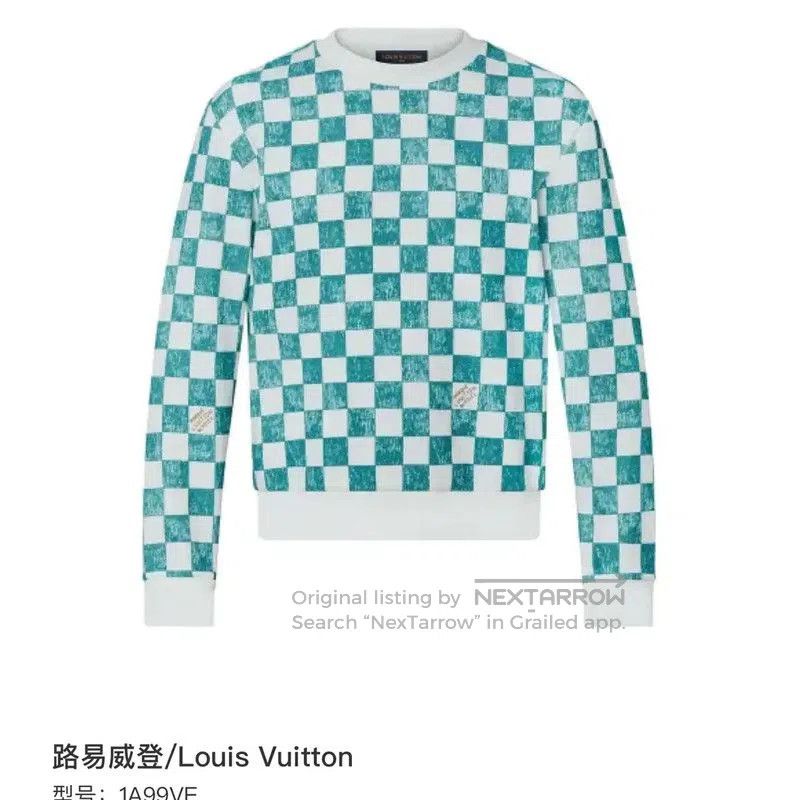 Louis Vuitton Louis Vuitton Men's Small White Sweatshirt . Size US S / EU 44-46 / 1 - 8 Thumbnail