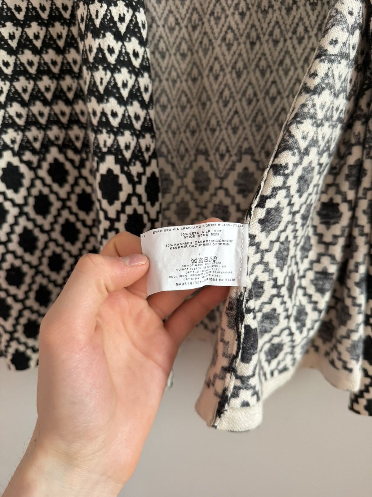Etro Etro Milano Silk Cashmere Pattern Cardigan Size M / US 6-8 / IT 42-44 - 6 Thumbnail