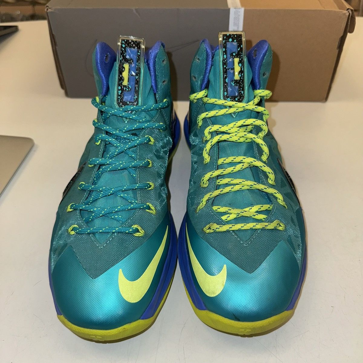 Nike Size 11 - Nike LeBron 10 P.S. Elite Sport Turquoise Size US 11 / EU 44 - 4 Thumbnail