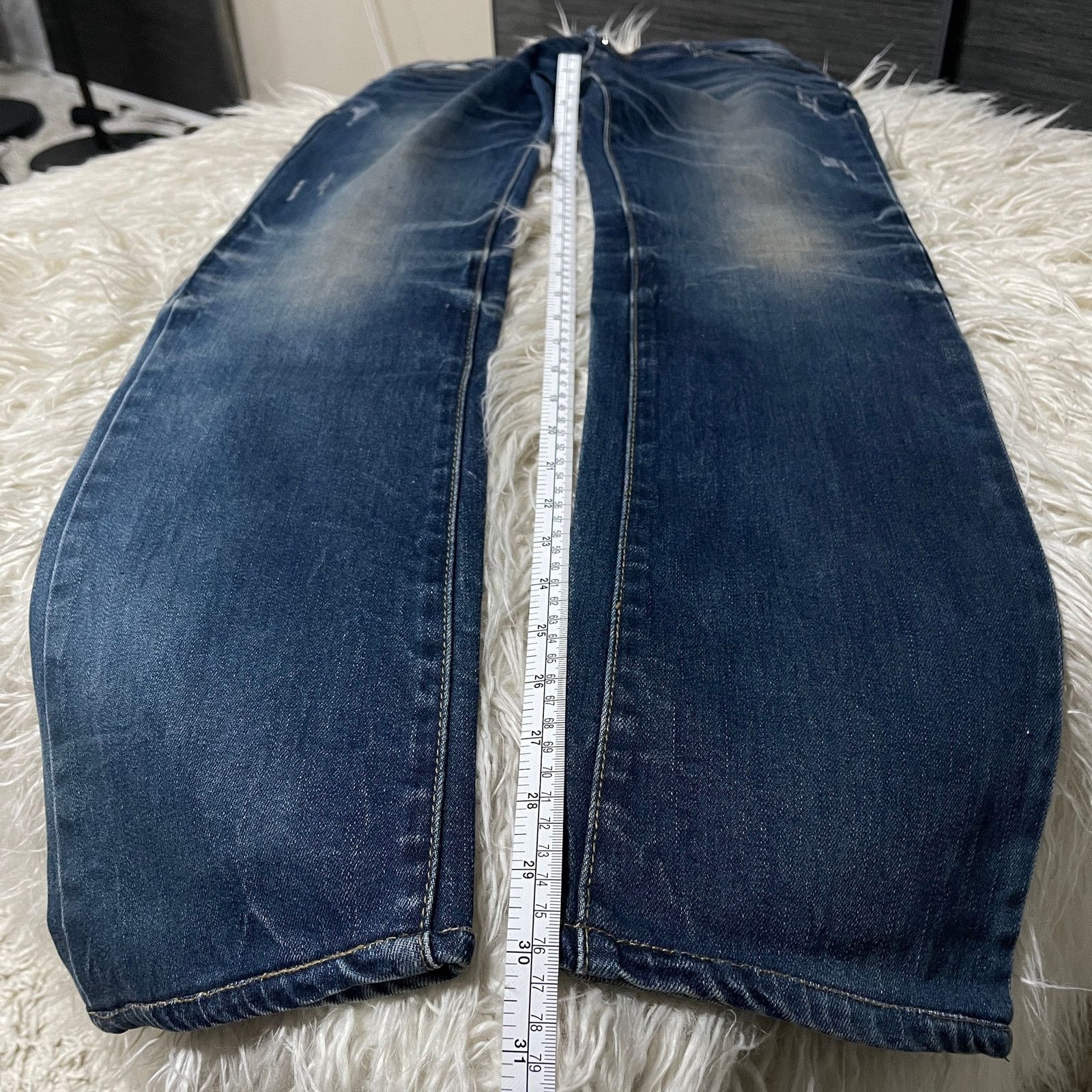 Hysteric Glamour × Japanese Brand × Vintage Vintage Japanese Brand Faded Wash Low-rise Denim Jeans Blue Size 30" / US 8 / IT 44 - 9 Thumbnail
