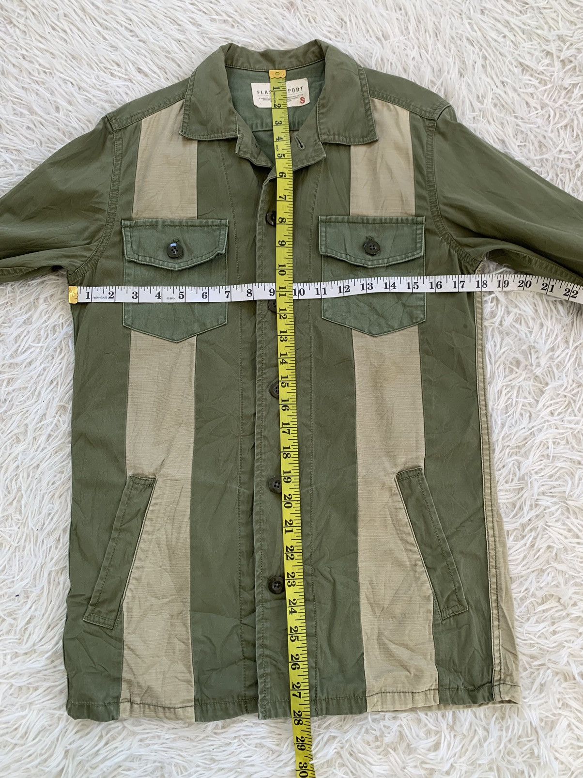 Japanese Brand Flash Report Buttons Jacket Block Colour Size US S / EU 44-46 / 1 - 5 Thumbnail