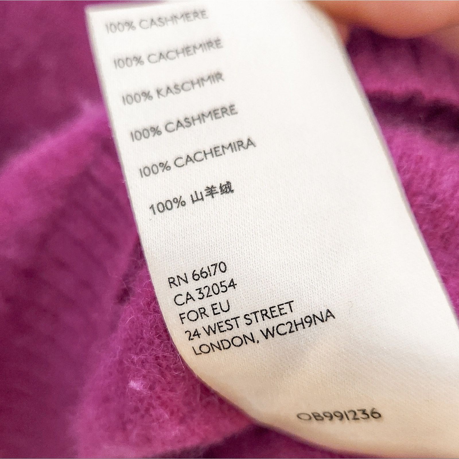 Free People Free People Pink So Low So High 100% Cashmere Sweater Size M Size M / US 6-8 / IT 42-44 - 7 Thumbnail