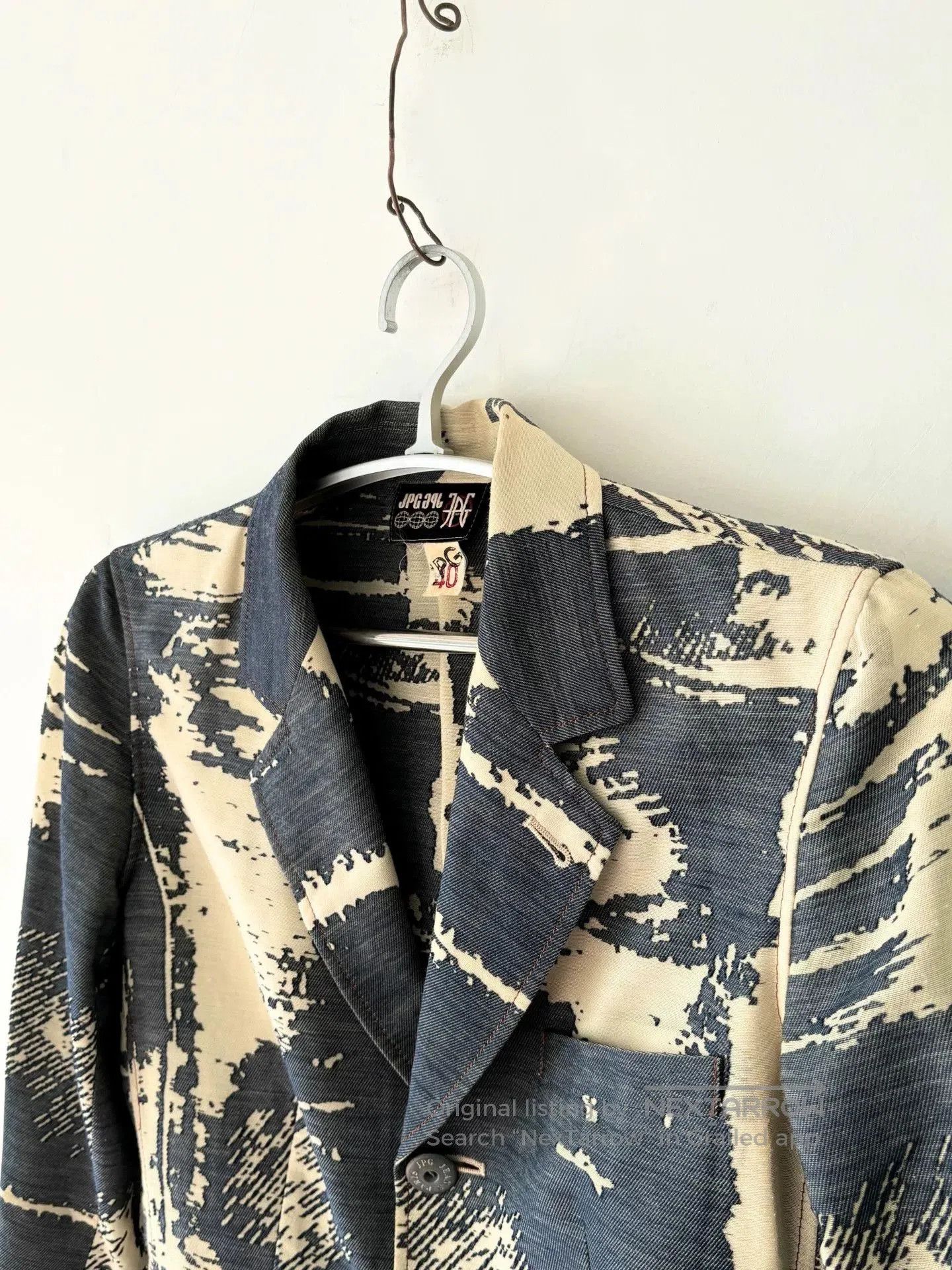 Jean Paul Gaultier Jean Paul Gaultier 90s Archive Printed Blazer. Size US XXS / EU 40 - 7 Thumbnail