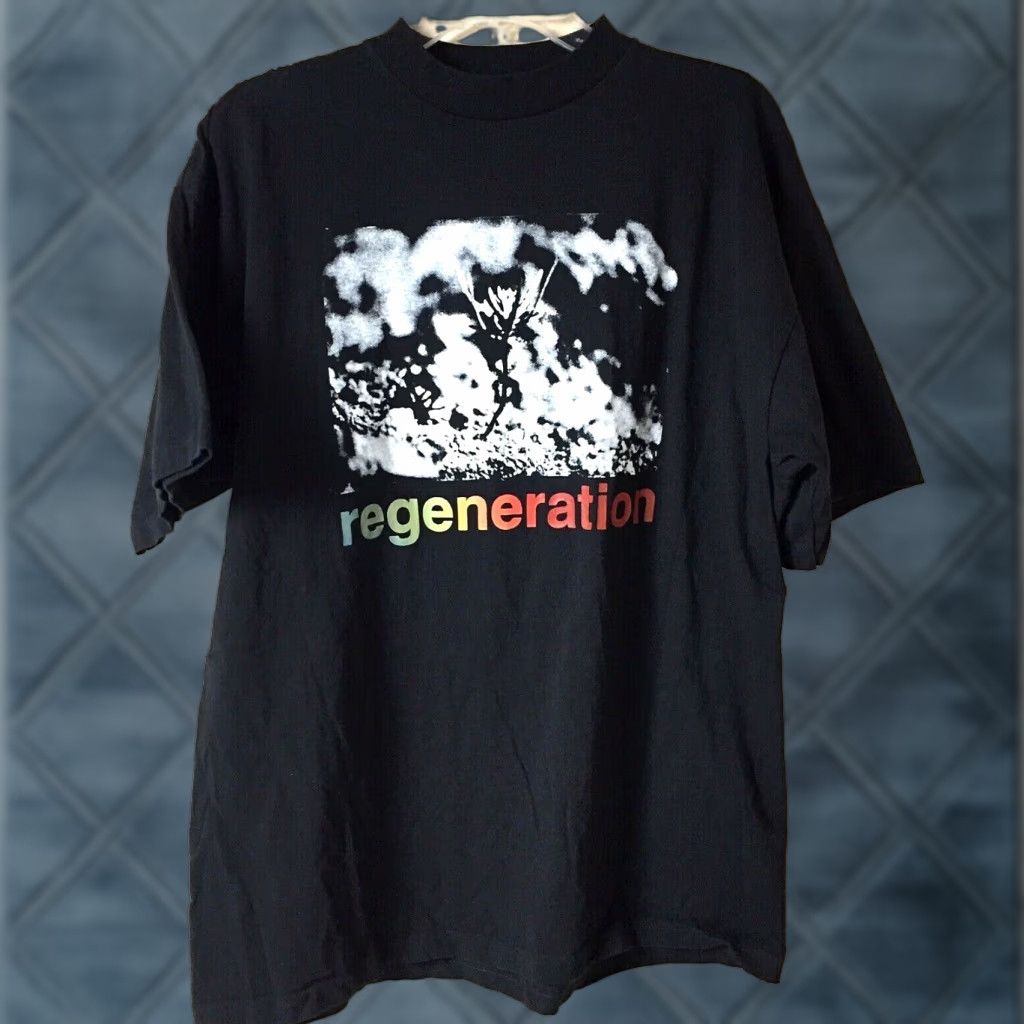 Vintage VTG Murina Regeneration Shirt Black 1994 Tour Tee 100% Cotton Adult XL Short Sleeve Men Mens Punk Band Tee Single Stitch Size US XL / EU 56 / 4 - 1 Thumbnail