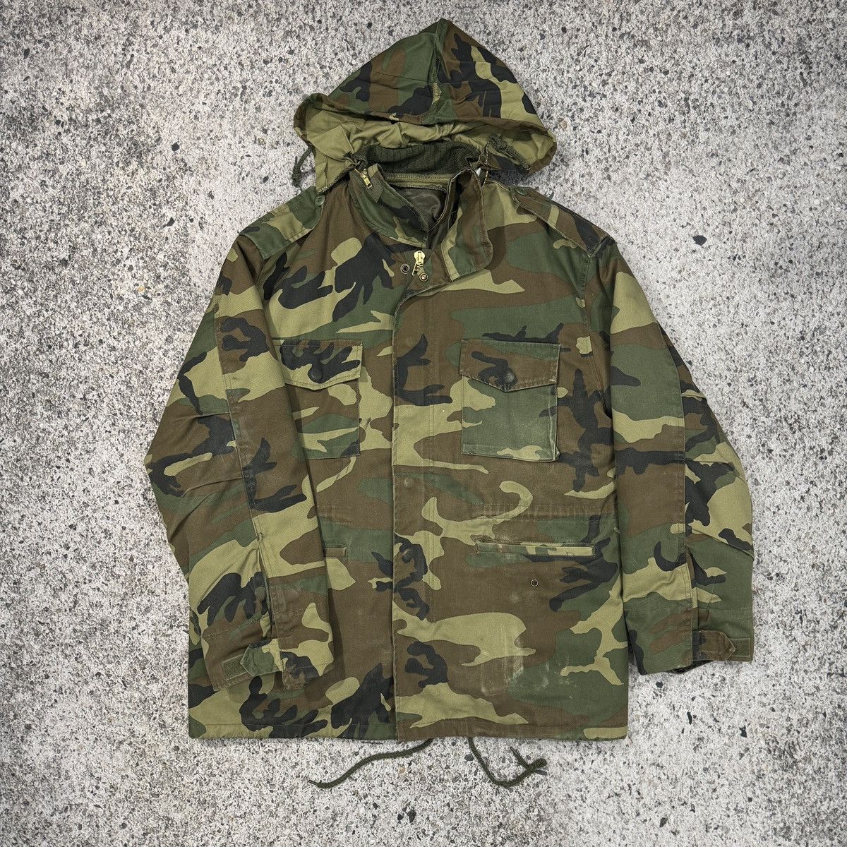 Vintage Vintage Heavyweight Camo Parka Jacket ERD Grunge Chrome Size US L / EU 52-54 / 3 - 1 Thumbnail