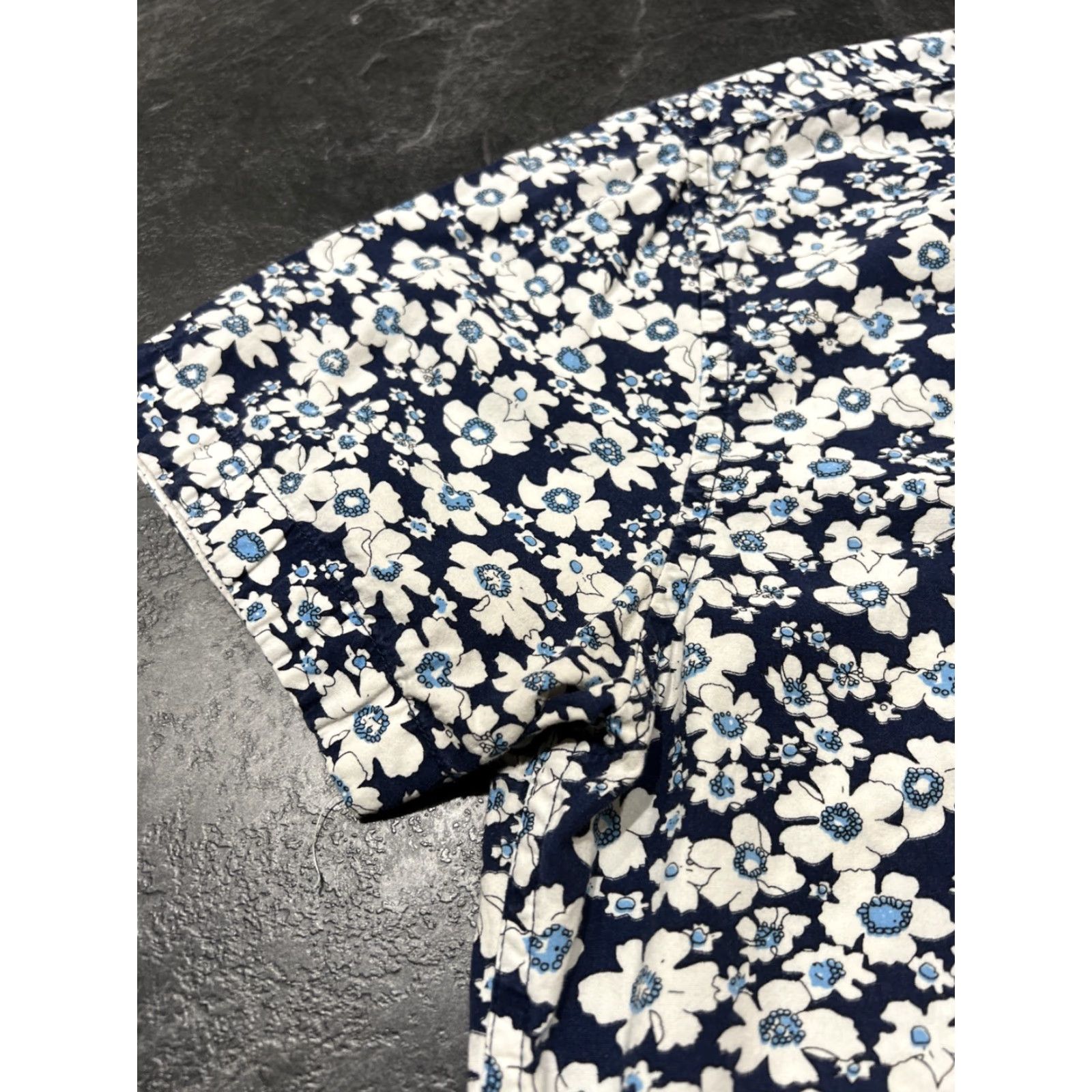 Denime VINTAGE Denim & Flower Ricky Singh Men L Short Sleeve Casual Shirt Tropical Floral Cotton Button-Up Size US L / EU 52-54 / 3 - 3 Thumbnail