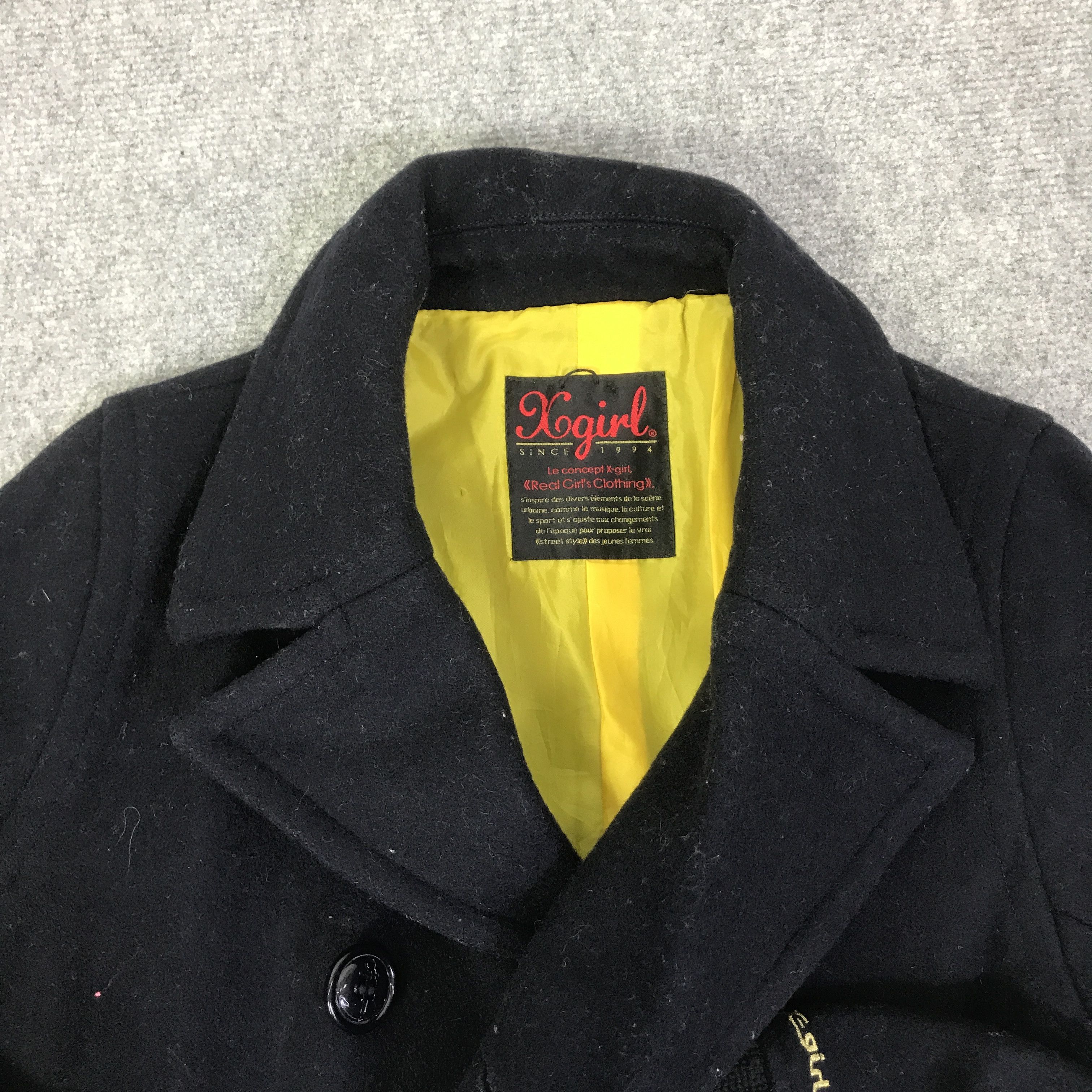 Japanese Brand X-GIRL WOOL DOUBLE BREASTED JACKET K84B12 Size M / US 6-8 / IT 42-44 - 8 Thumbnail