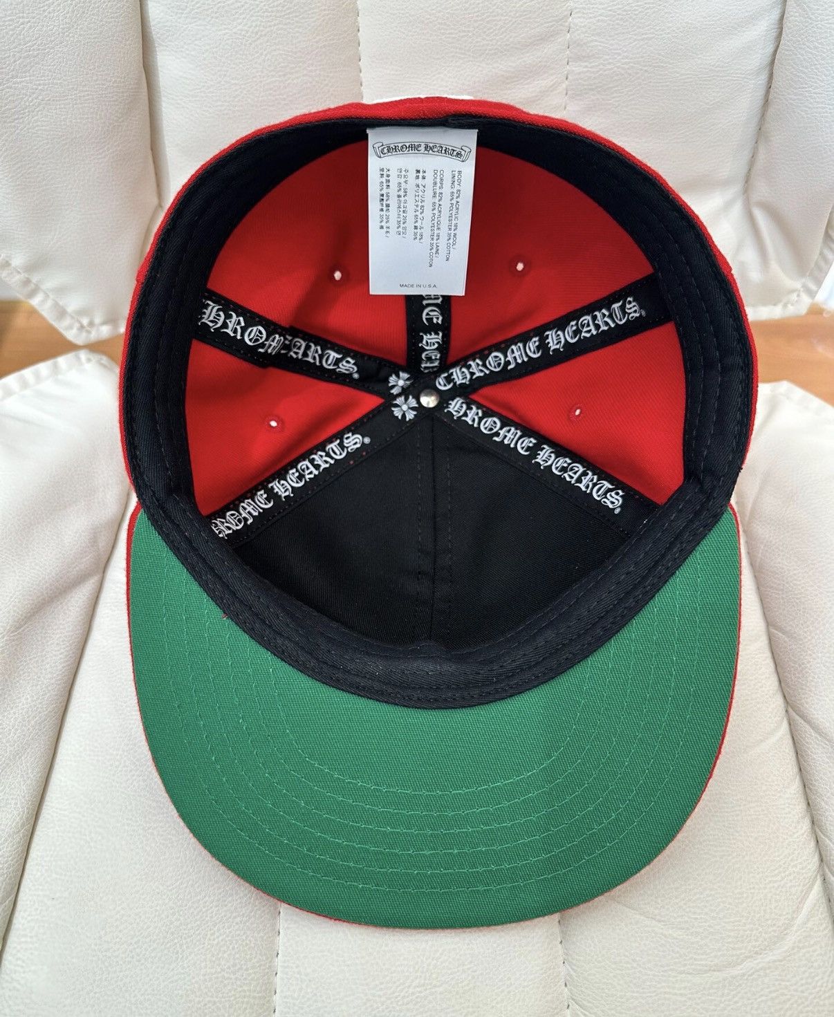 Chrome Hearts Chrome Hearts Red Vine Heart Embroidery Trucker Cap Size ONE SIZE - 5 Thumbnail