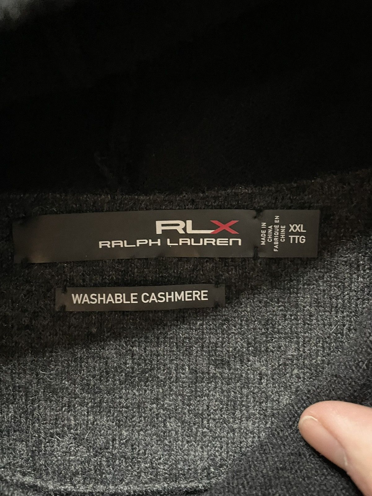 Ralph Lauren Sport RLX Cashmere Hoodie XXL Black 2XL Washable Golf Performance Size US XXL / EU 58 / 5 - 4 Thumbnail