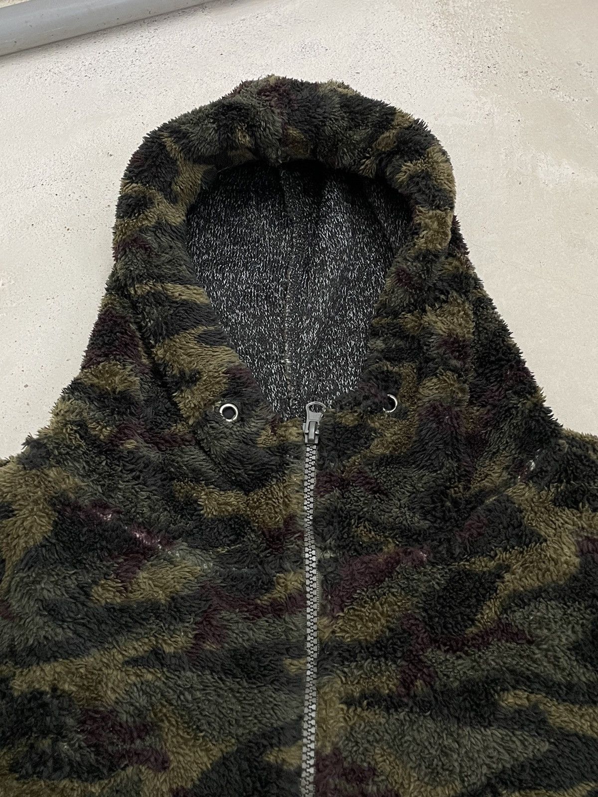 Japanese Brand Authentic Natural Garment Army Digital Fleece Hoodie AW Size US L / EU 52-54 / 3 - 6 Thumbnail