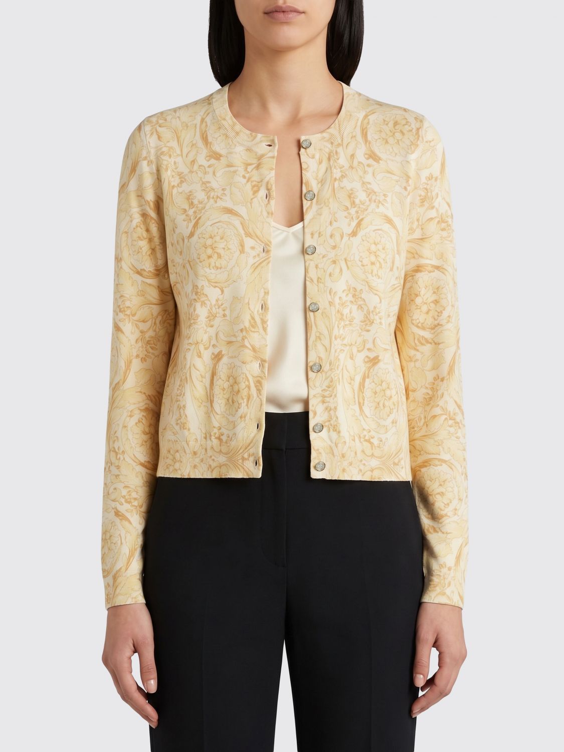 Versace Versace Sweater Woman Yellow Size M / US 6-8 / IT 42-44 - 1 Thumbnail