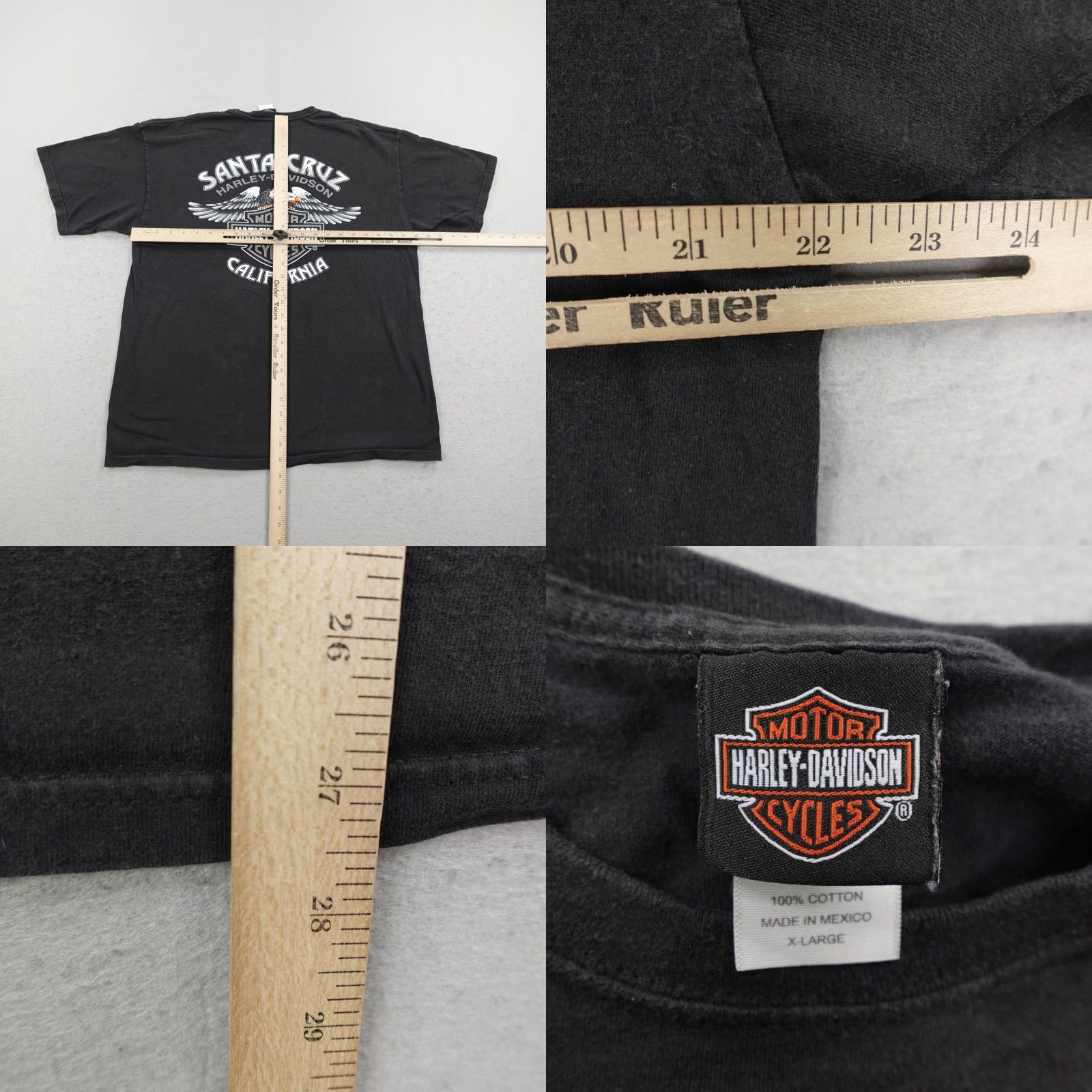 Harley Davidson VINTAGE Harley-Davidson Motorcycle Shirt Men’s XL Black Graphic Print Biker Y2K Size US XL / EU 56 / 4 - 8 Thumbnail