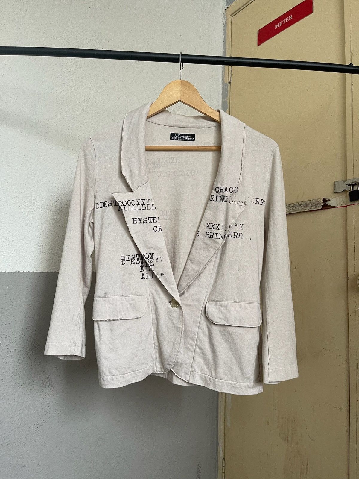 Hysteric Glamour × Japanese Brand Hysteric Glamour Destroy Blazer Size ONE SIZE - 1 Thumbnail