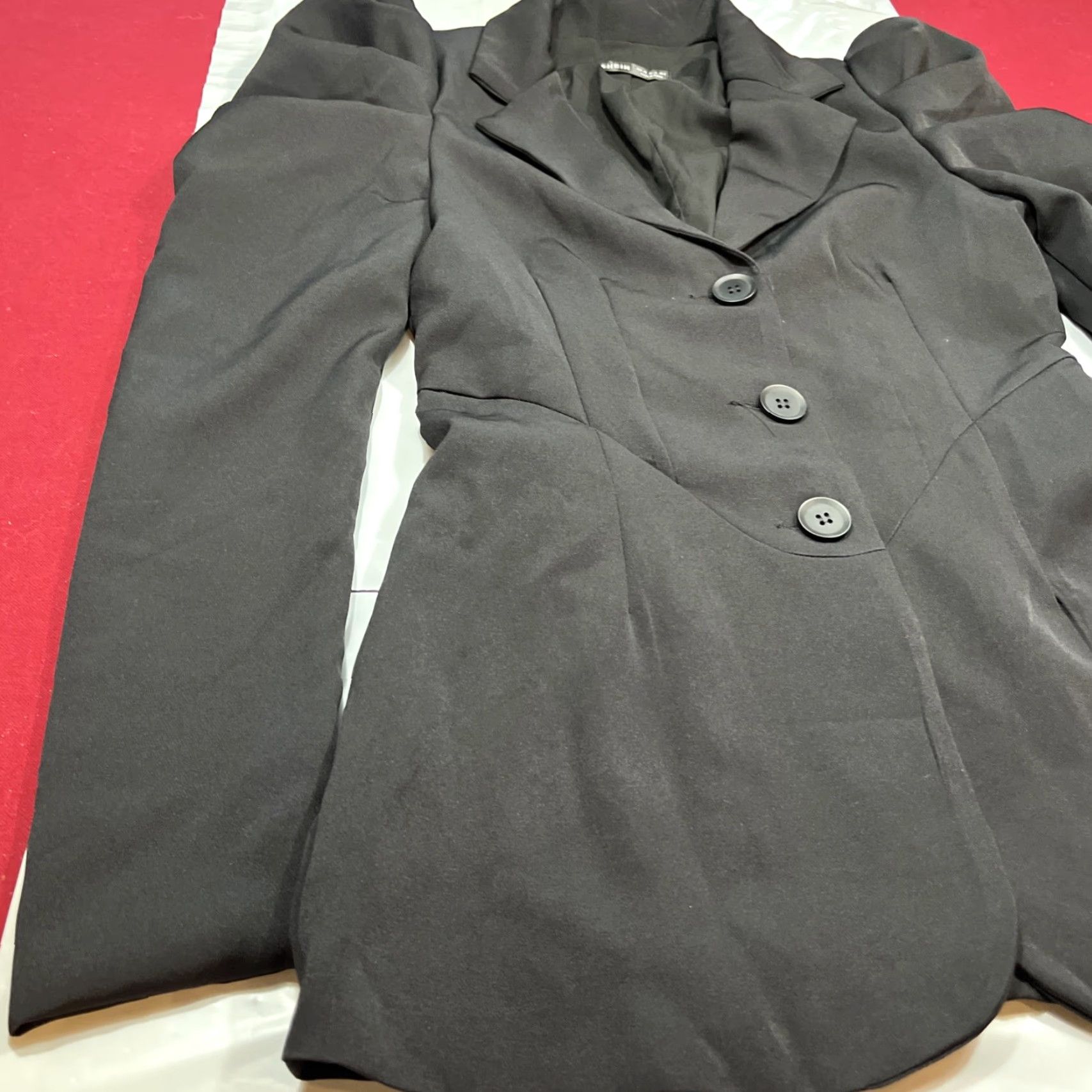 Shein SHEIN Penny Dreadful Black Button Jacket Women’s SMALL Long Puff Sleeves Witchy Size S / US 4 / IT 40 - 4 Thumbnail