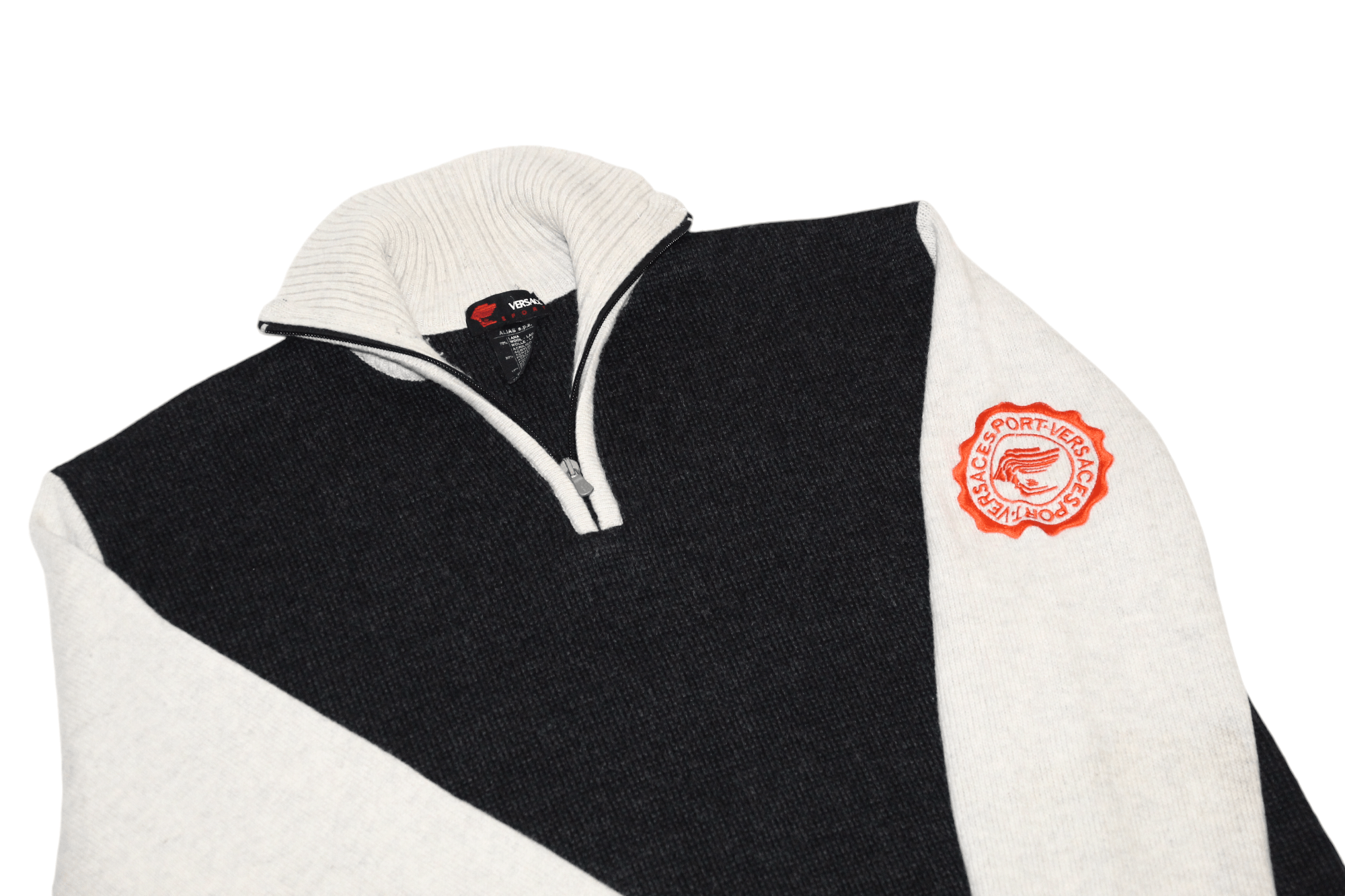 Versace RARE💥 Versace Sport ALIAS s.p.a. wool blend knit sweater Size US XL / EU 56 / 4 - 2 Thumbnail