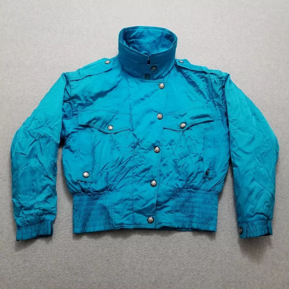 CB Sports Vintage CB Sports Jacket Womens Medium Blue Full Zip Snap Size M / US 6-8 / IT 42-44 - 1 Thumbnail