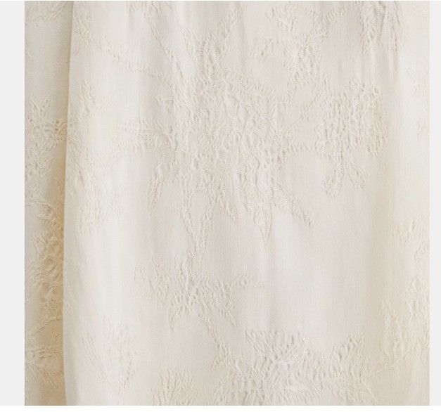 Dior o1w1db10924 Jardin Botanique Cotton Dress in Ecru Size XL / US 12-14 / IT 48-50 - 3 Thumbnail